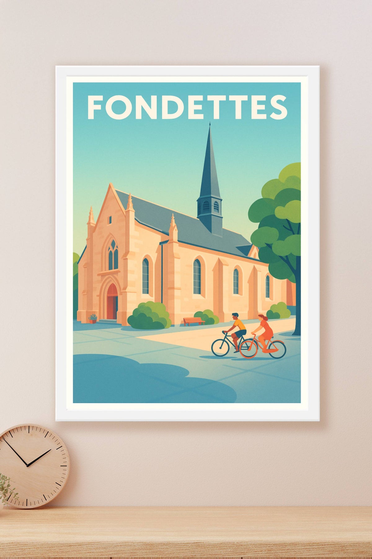 Affiche de Fondettes - Charme et Sérénité à Vélo