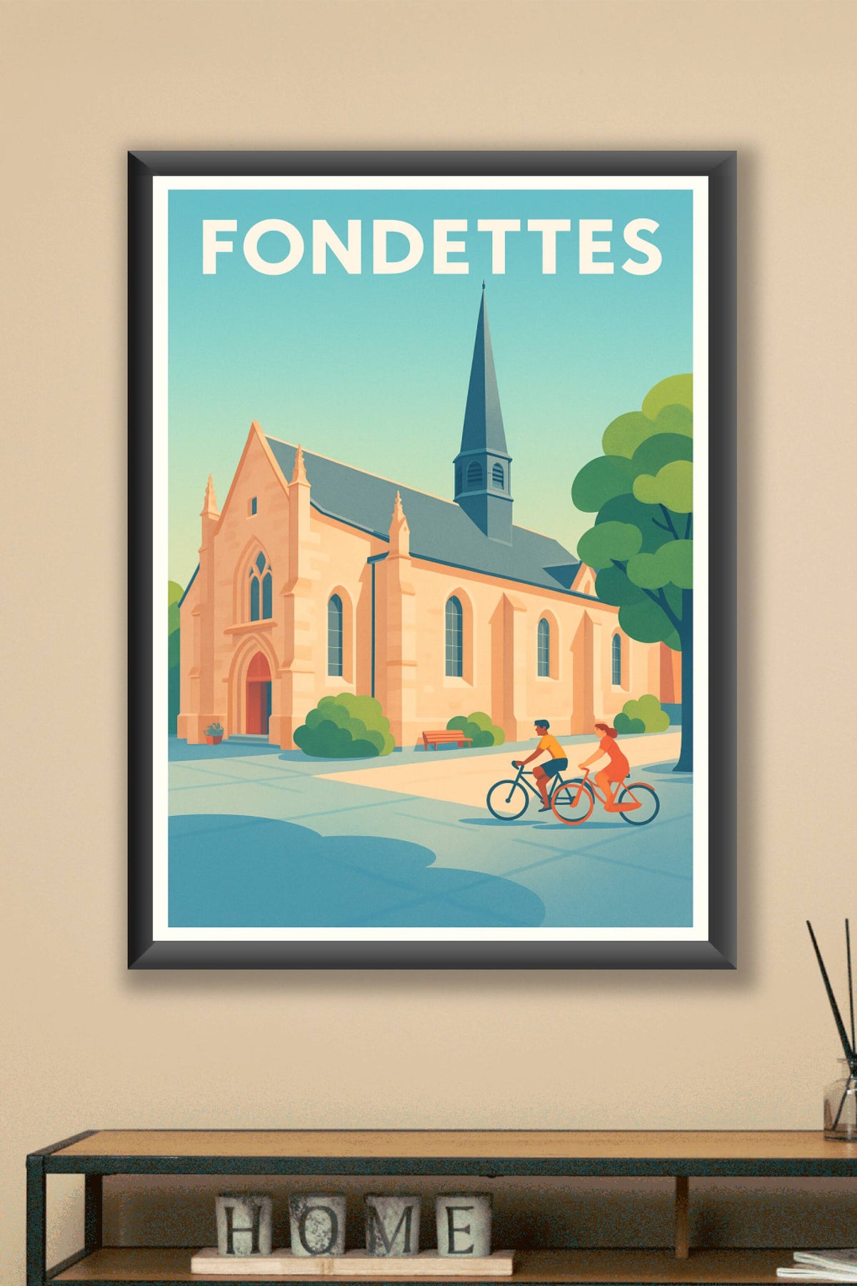 Affiche de Fondettes - Charme et Sérénité à Vélo
