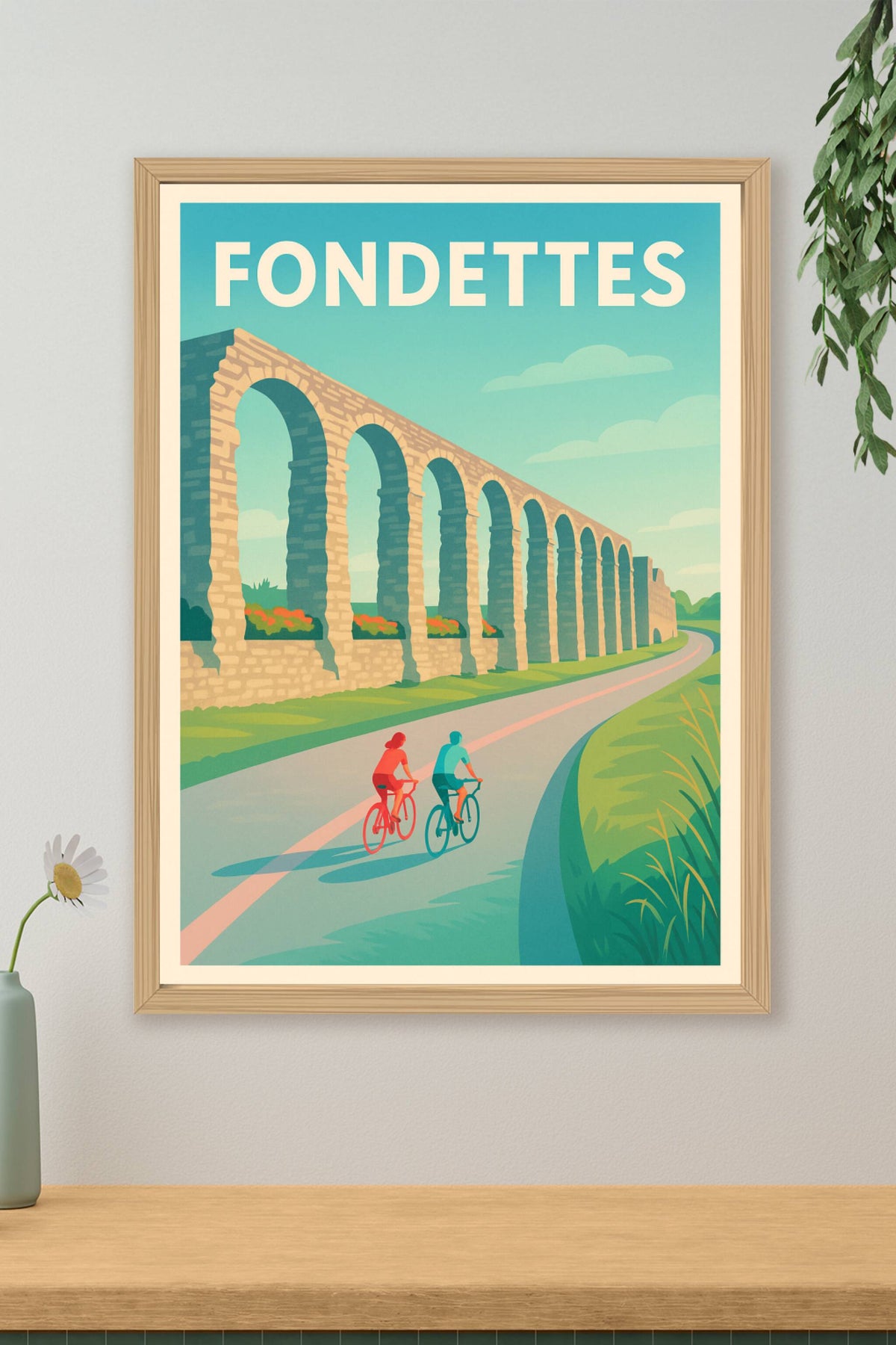 Affiche de Fondettes - Évasion et patrimoine à vélo