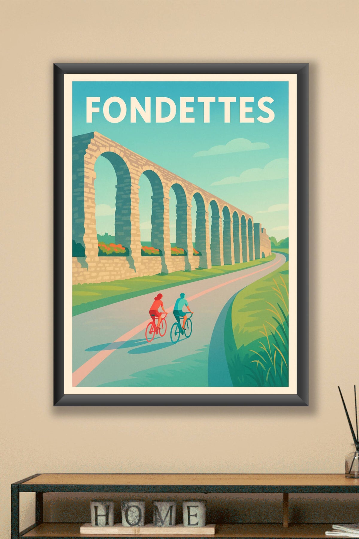 Affiche de Fondettes - Évasion et patrimoine à vélo