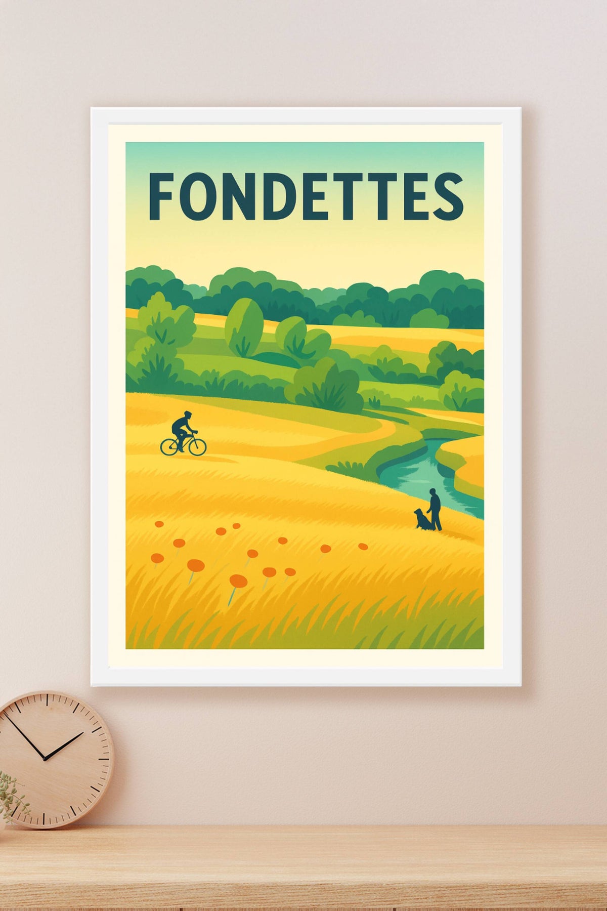 Affiche de Fondettes - Tranquillité champêtre et nature apaisante