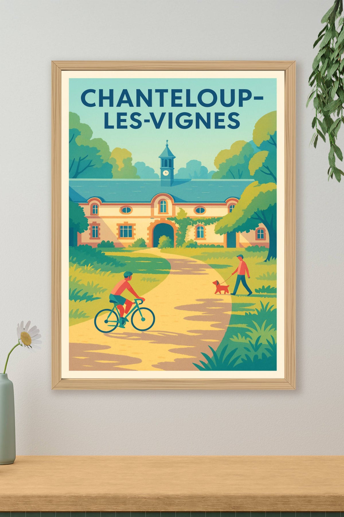 Affiche de Chanteloup-les-Vignes - Incident de lumière bucolique
