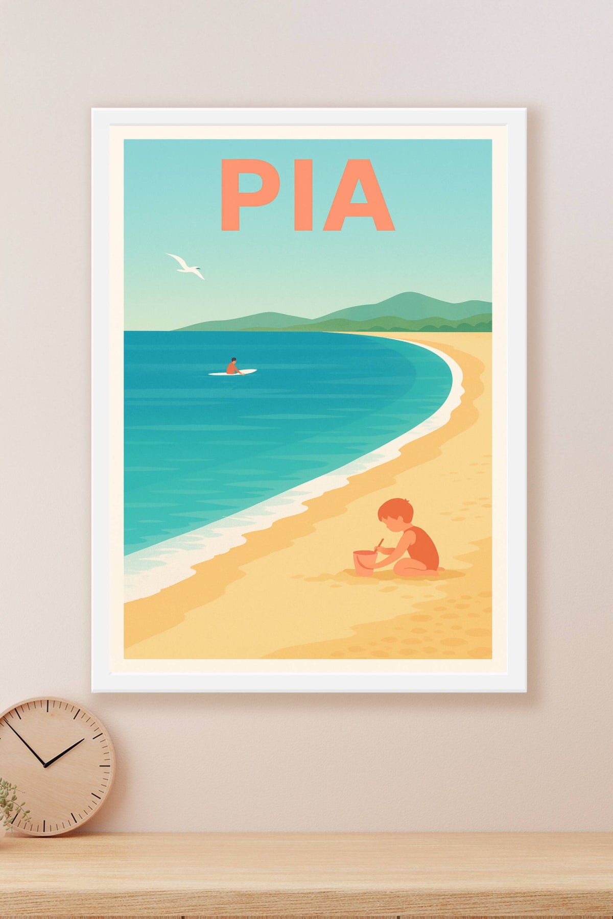 Affiche de Pia - Évasion balnéaire ensoleillée