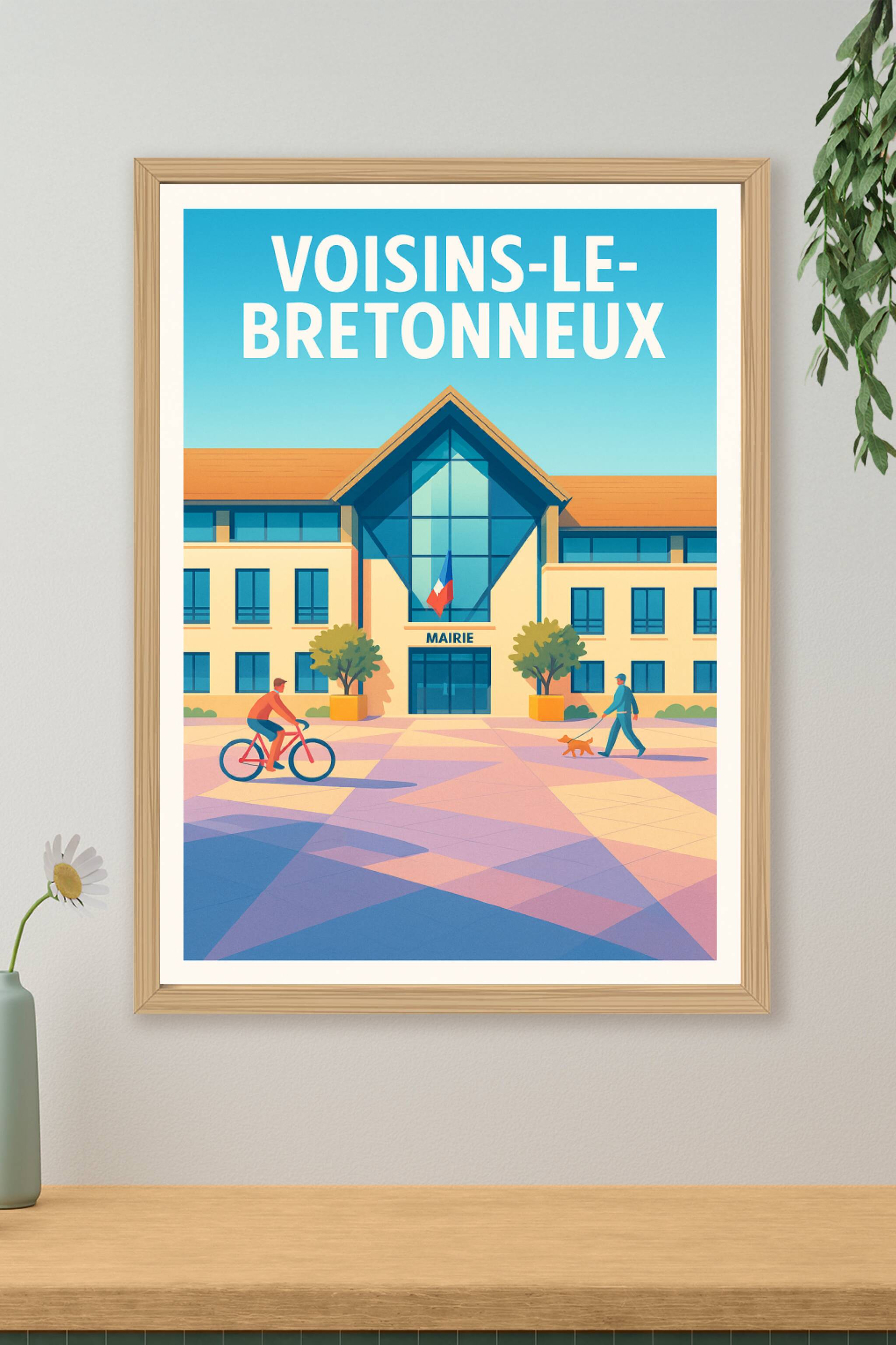 Affiche de Voisins-le-Bretonneux - Harmonie et modernité au cœur de la ville