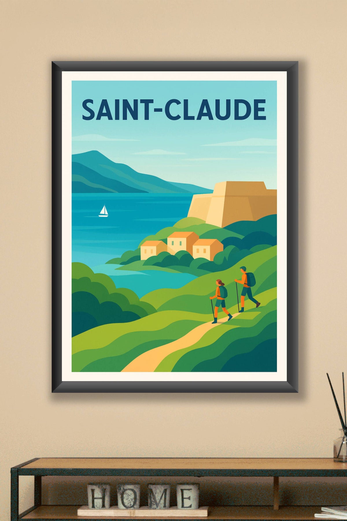 Affiche de Saint-Claude - Randonnée et paysages marins enchanteurs