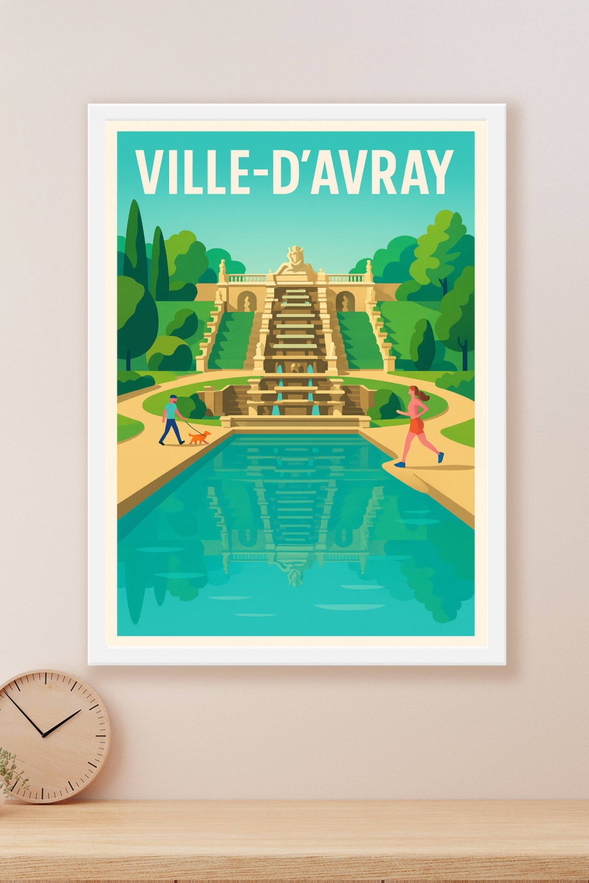 Affiche de Ville-d'Avray - Charme et sérénité au parc de la Cascade