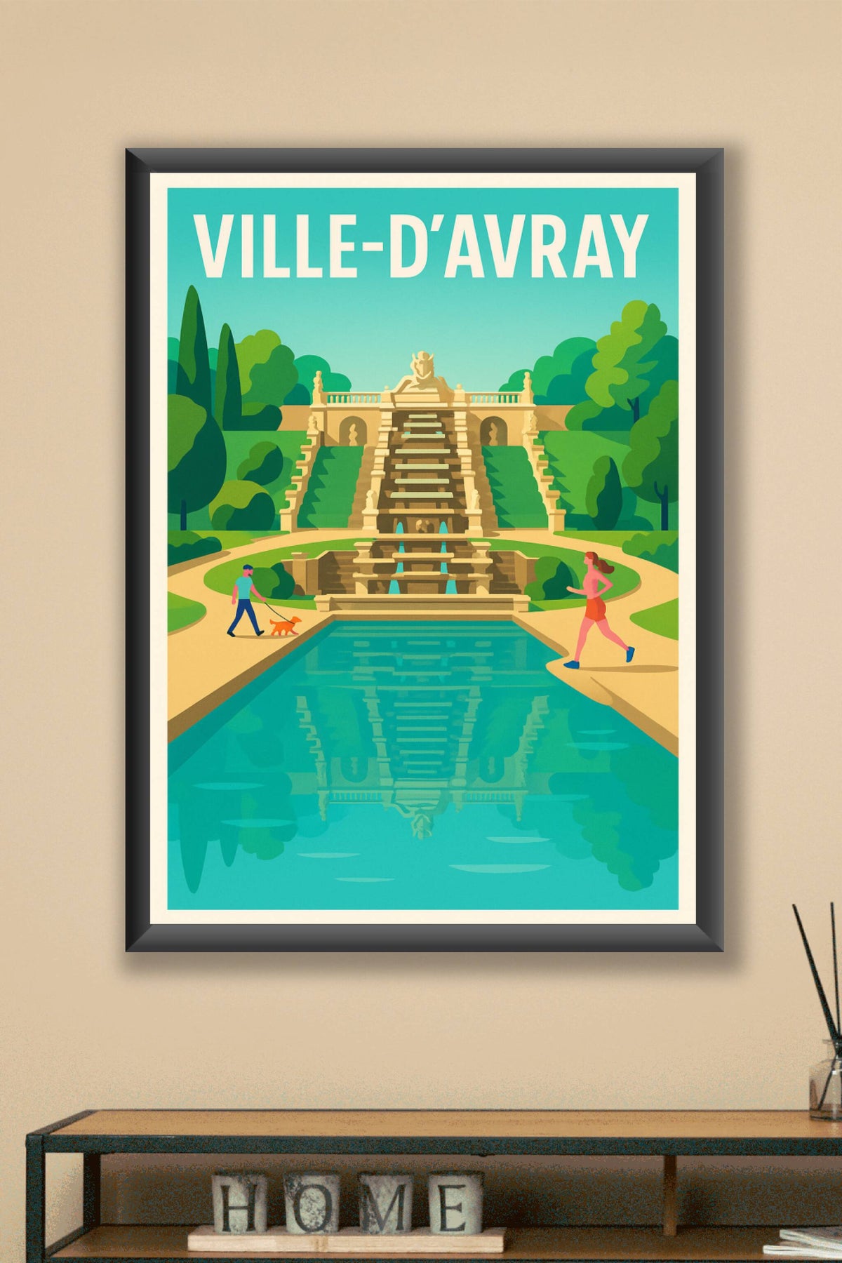Affiche de Ville-d'Avray - Charme et sérénité au parc de la Cascade
