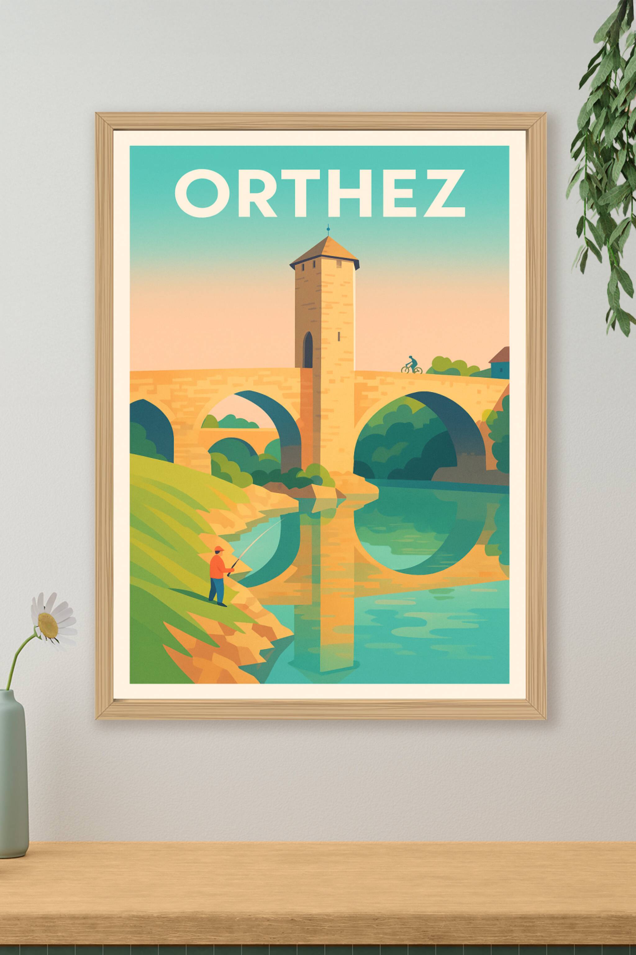 Affiche de Orthez - Charme et sérénité au fil de l'eau
