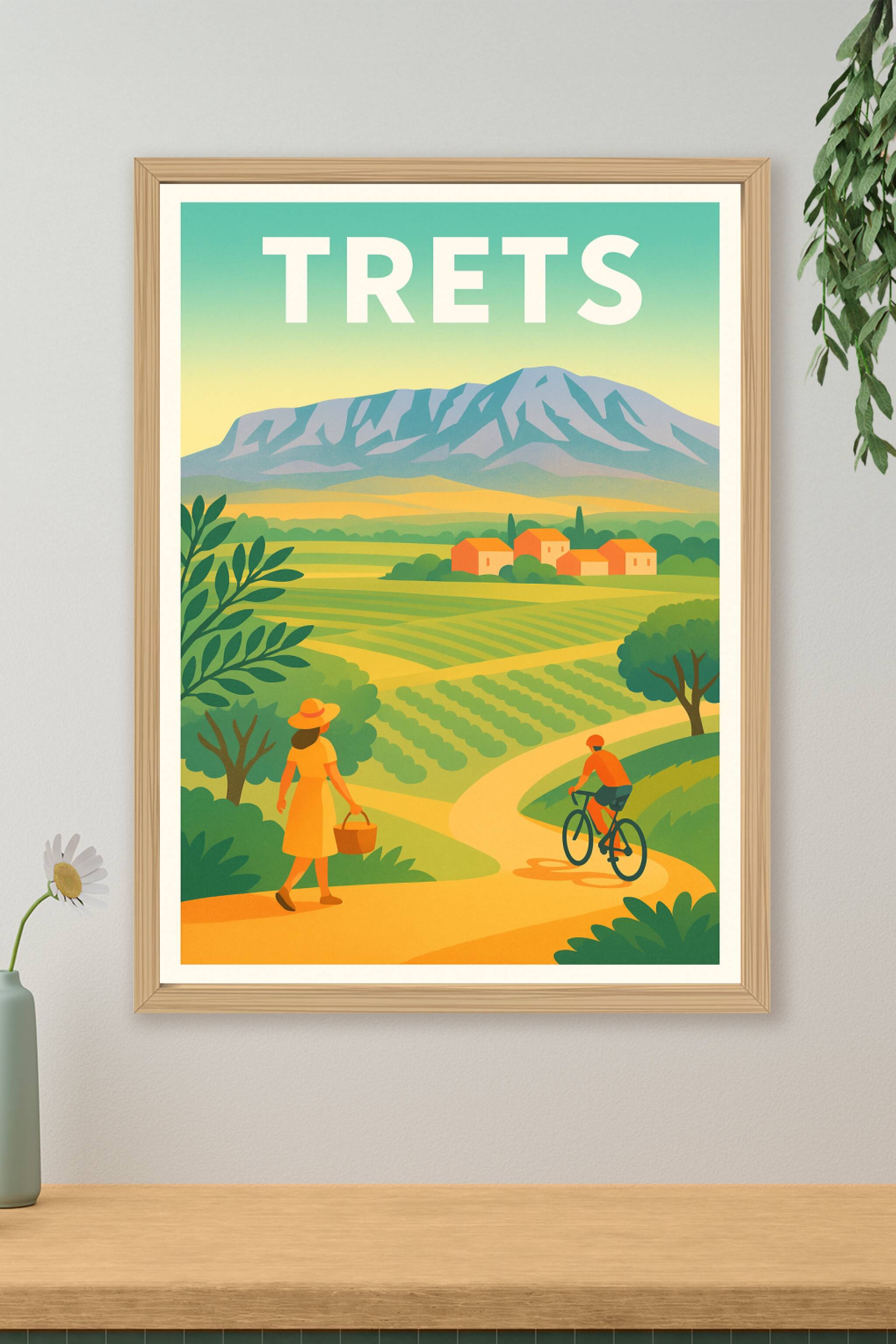 Affiche de Trets - Évasion bucolique au pied de la montagne