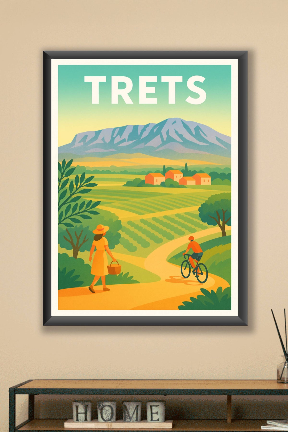 Affiche de Trets - Évasion bucolique au pied de la montagne