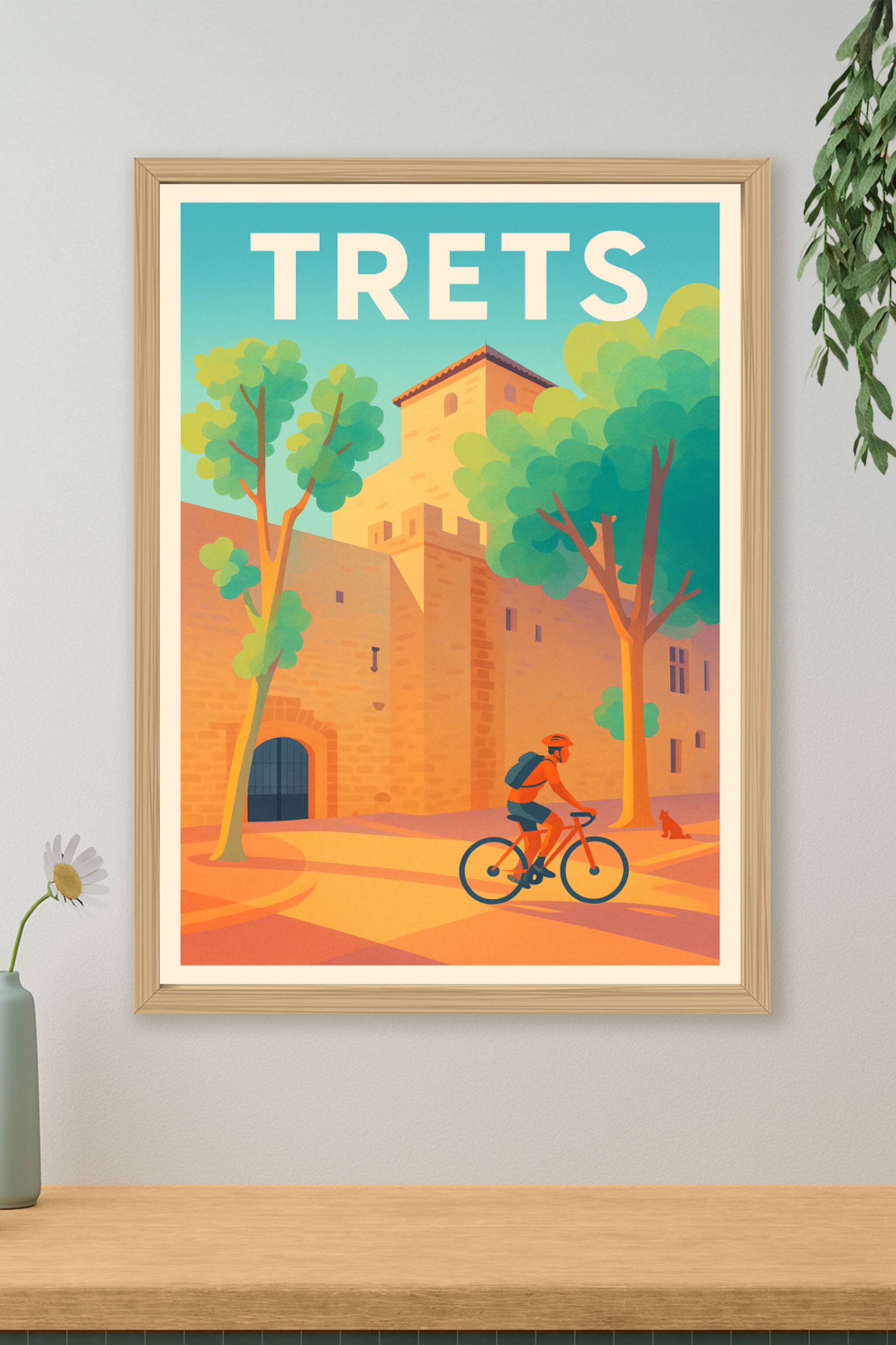 Affiche de Trets - L'évasion au fil des ruelles ensoleillées