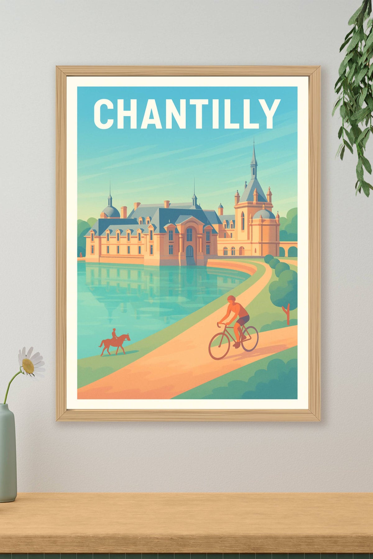 Affiche de Chantilly - Élégance et nature au cœur du domaine