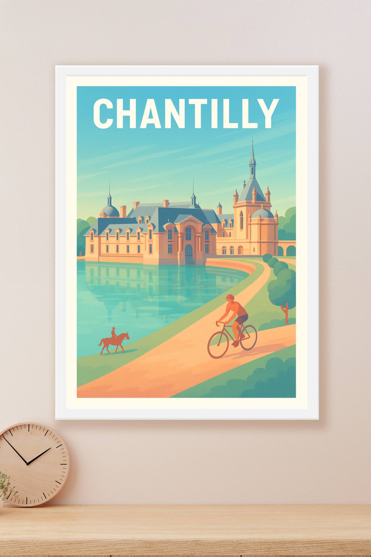 Affiche de Chantilly - Élégance et nature au cœur du domaine