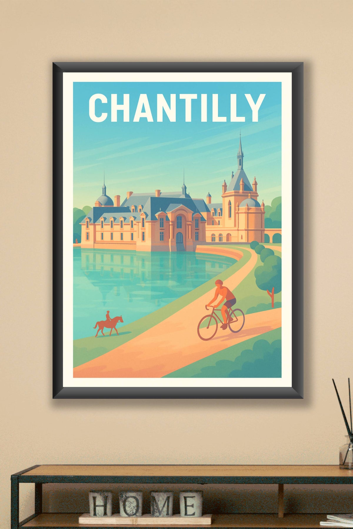Affiche de Chantilly - Élégance et nature au cœur du domaine