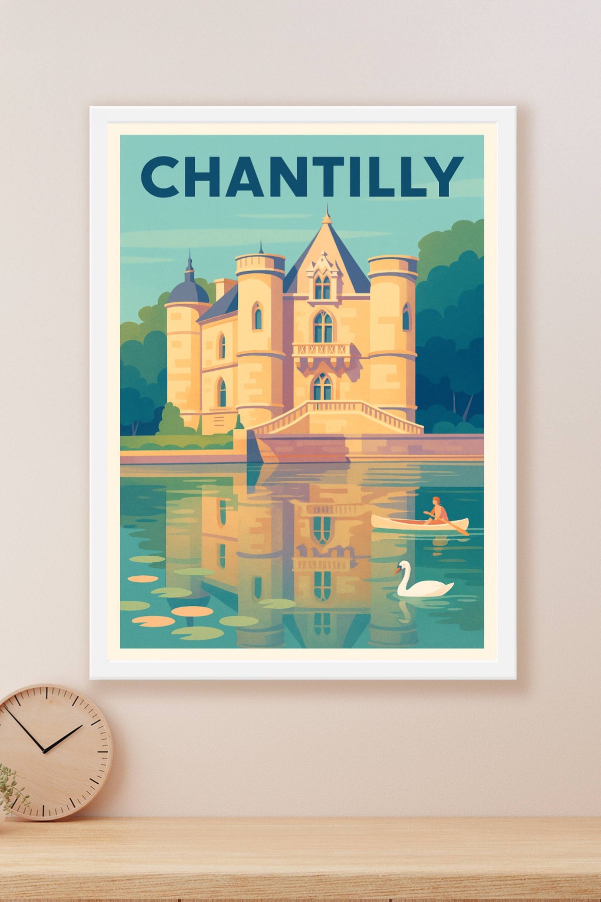 Affiche de Chantilly - L'élégance au bord de l'eau