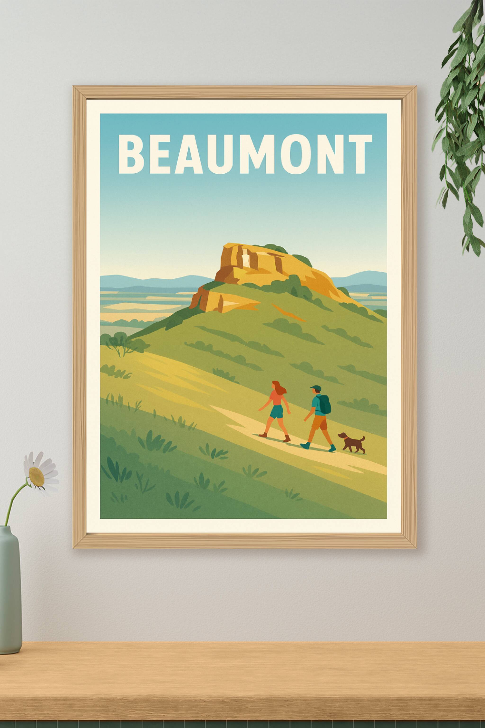 Affiche de Beaumont - Invitation à la Randonnée Nature