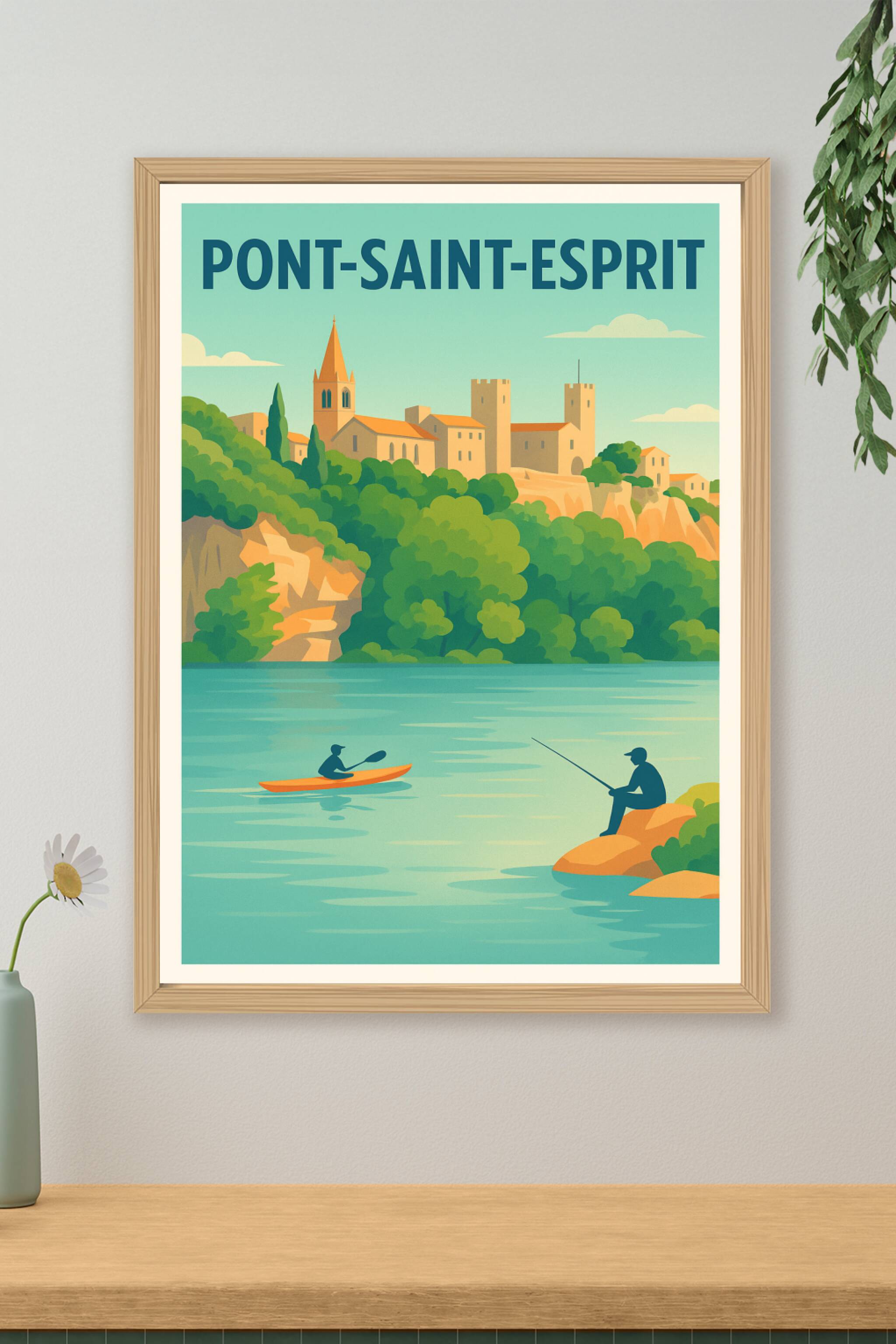 Affiche de Pont-Saint-Esprit - Sérénité au fil de l'eau
