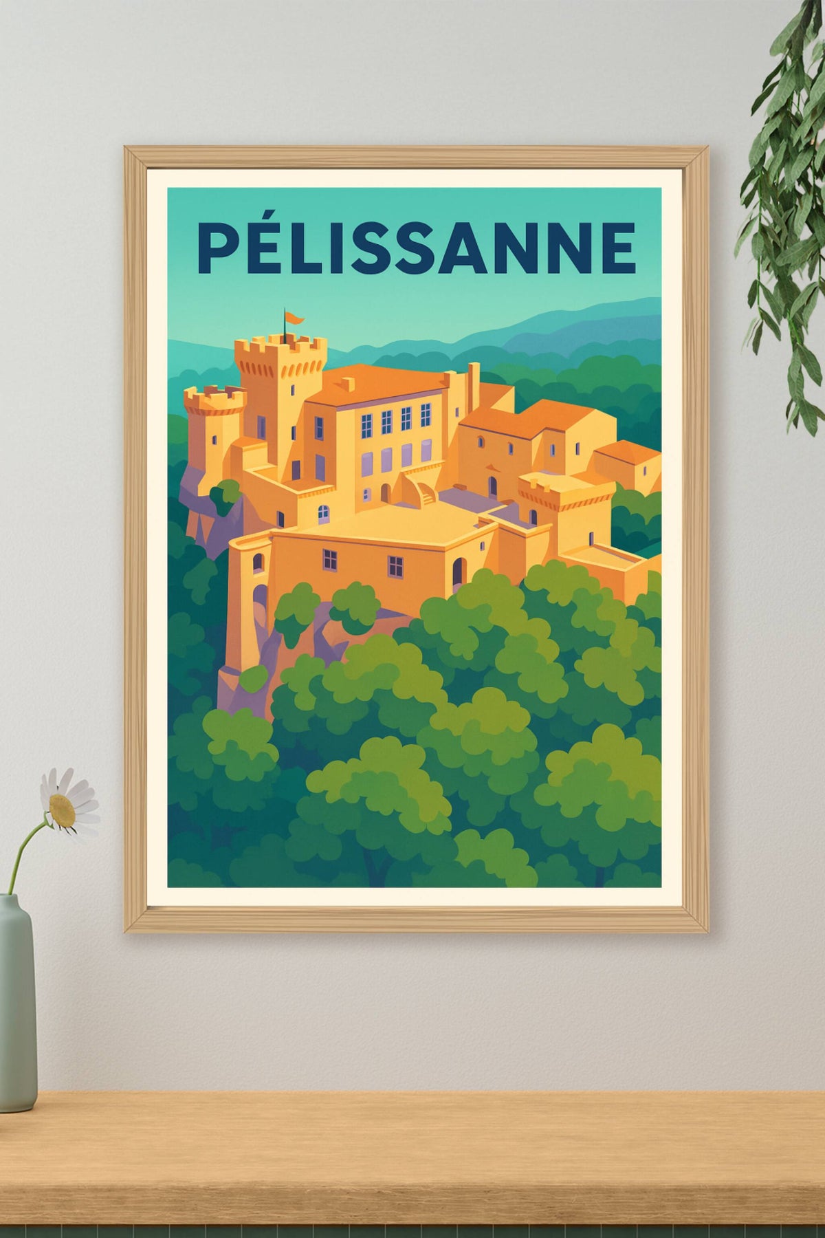 Affiche de Pélissanne - L'élégance intemporelle du château