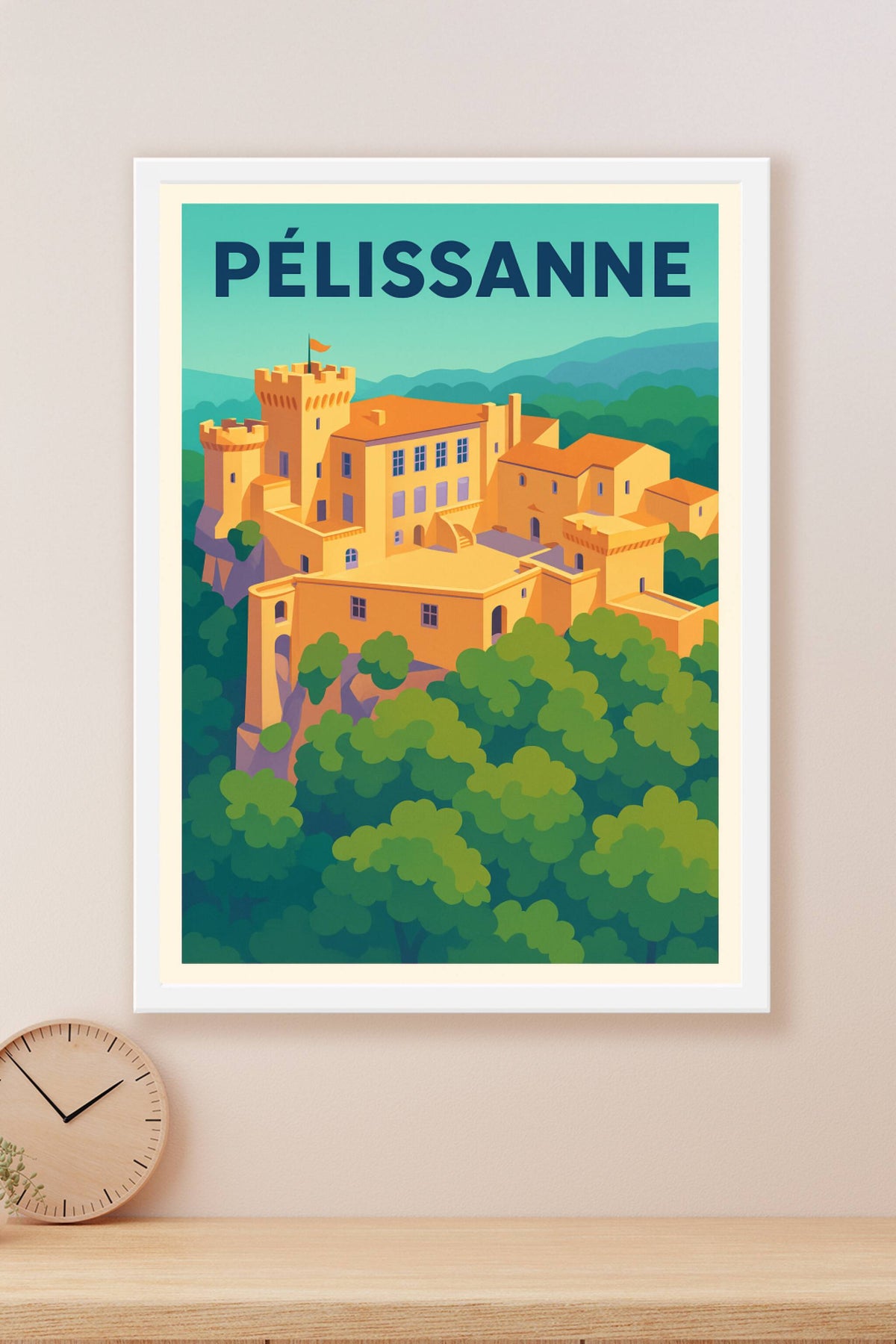 Affiche de Pélissanne - L'élégance intemporelle du château