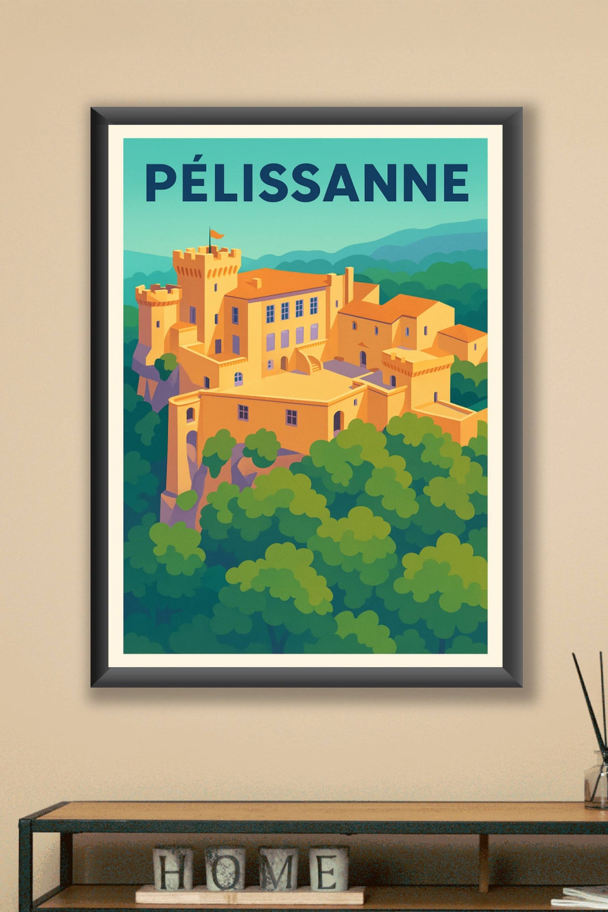 Affiche de Pélissanne - L'élégance intemporelle du château