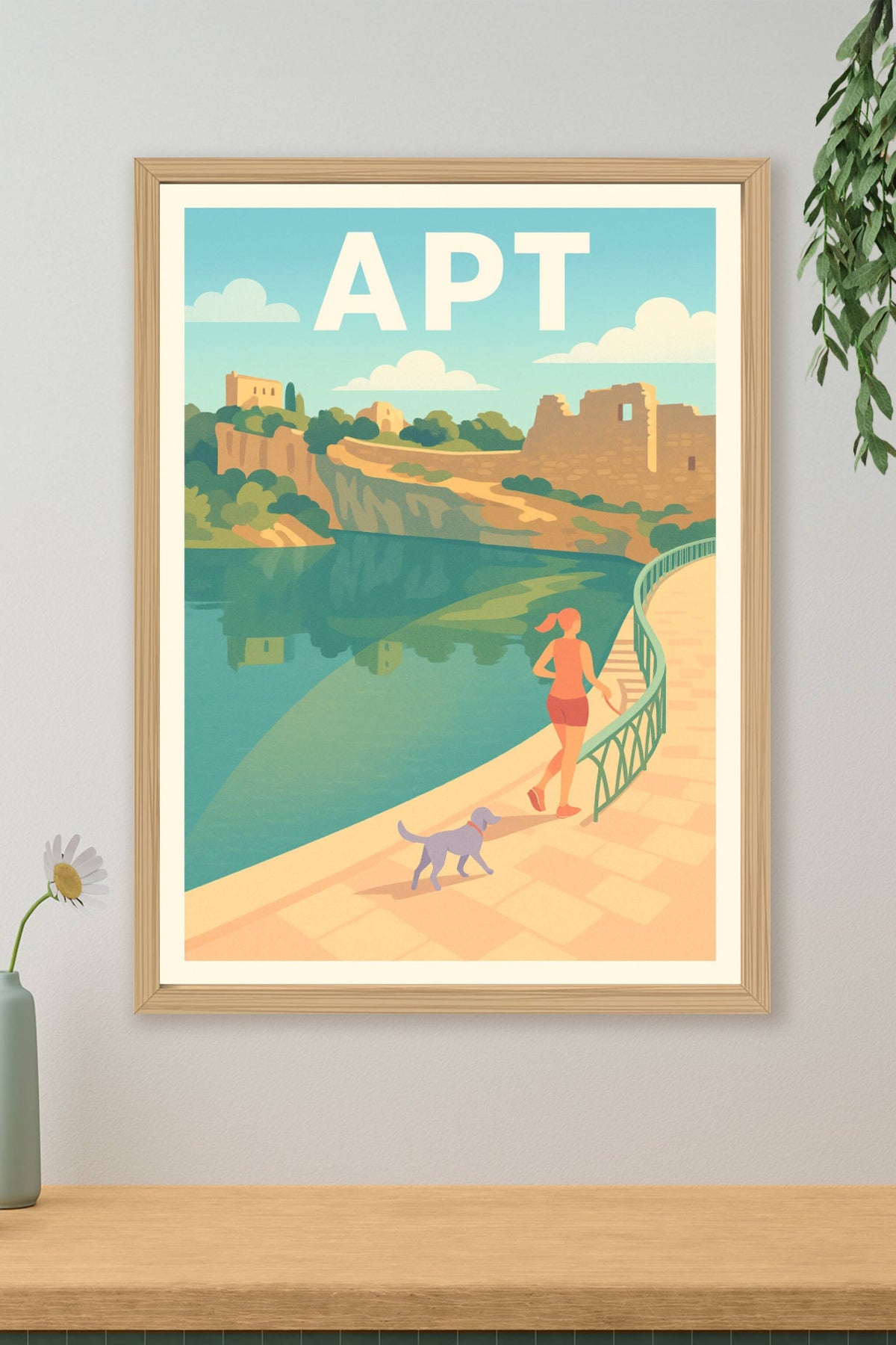 Affiche de Apt - Promenade paisible au bord de l'eau