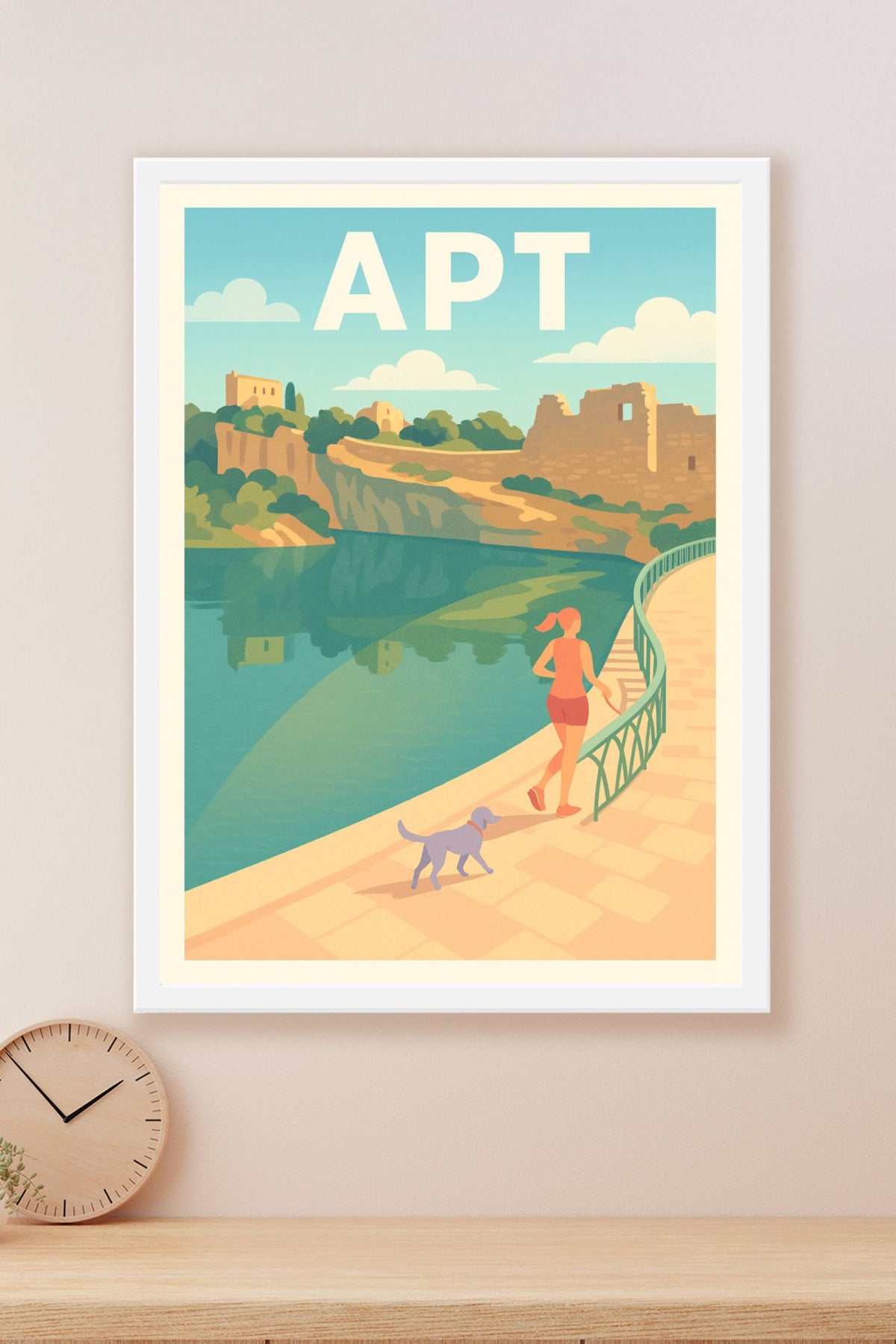Affiche de Apt - Promenade paisible au bord de l'eau