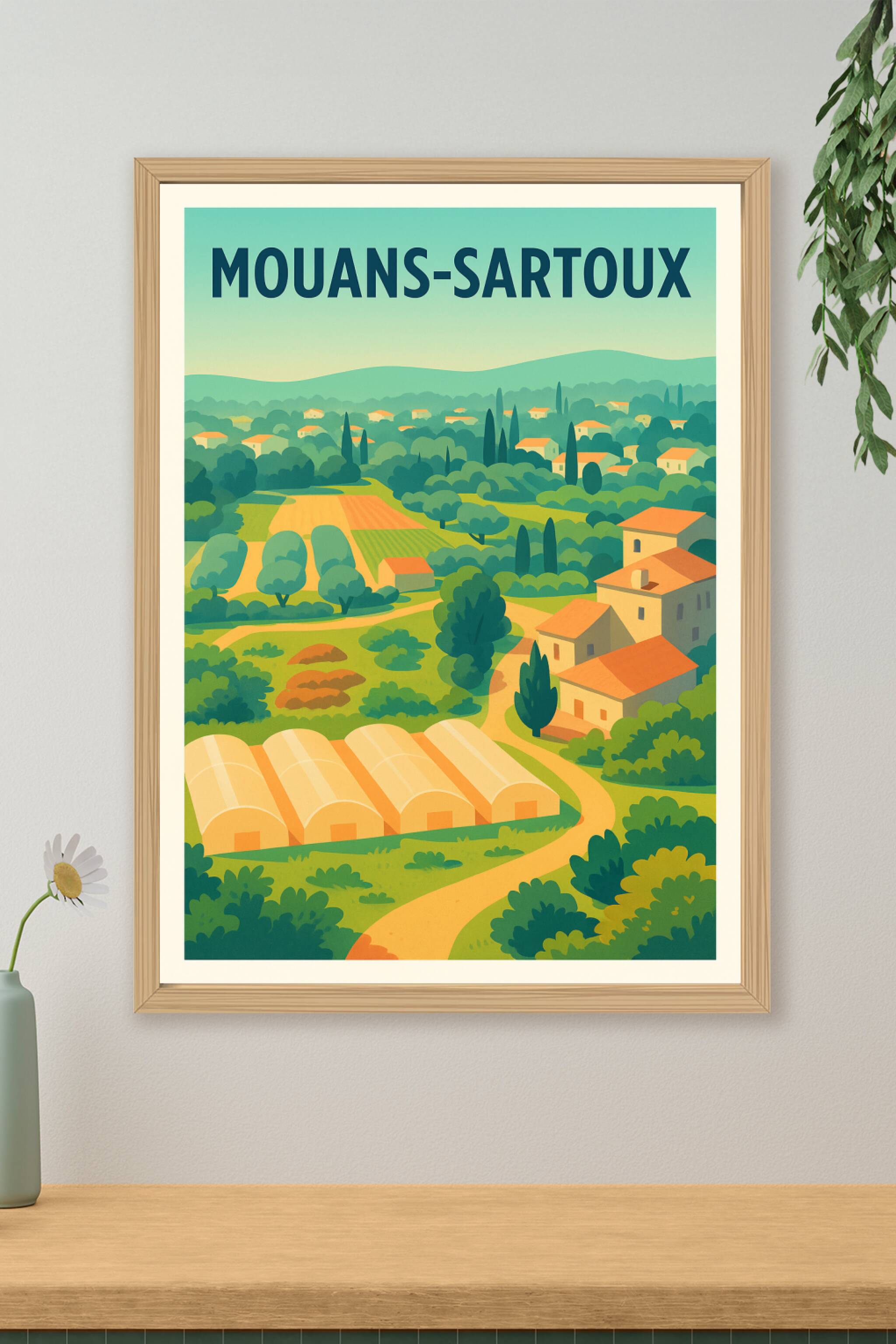 Affiche de Mouans-Sartoux - Charme bucolique de la Provence verte