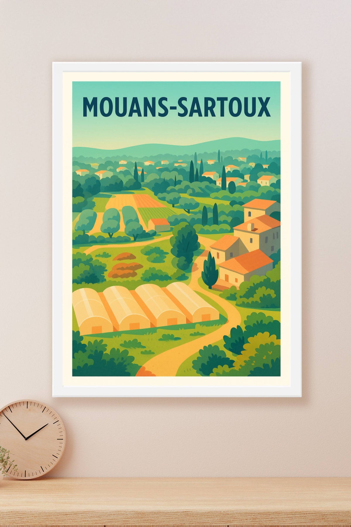 Affiche de Mouans-Sartoux - Charme bucolique de la Provence verte