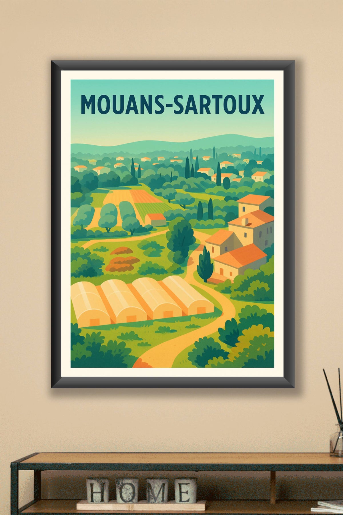 Affiche de Mouans-Sartoux - Charme bucolique de la Provence verte