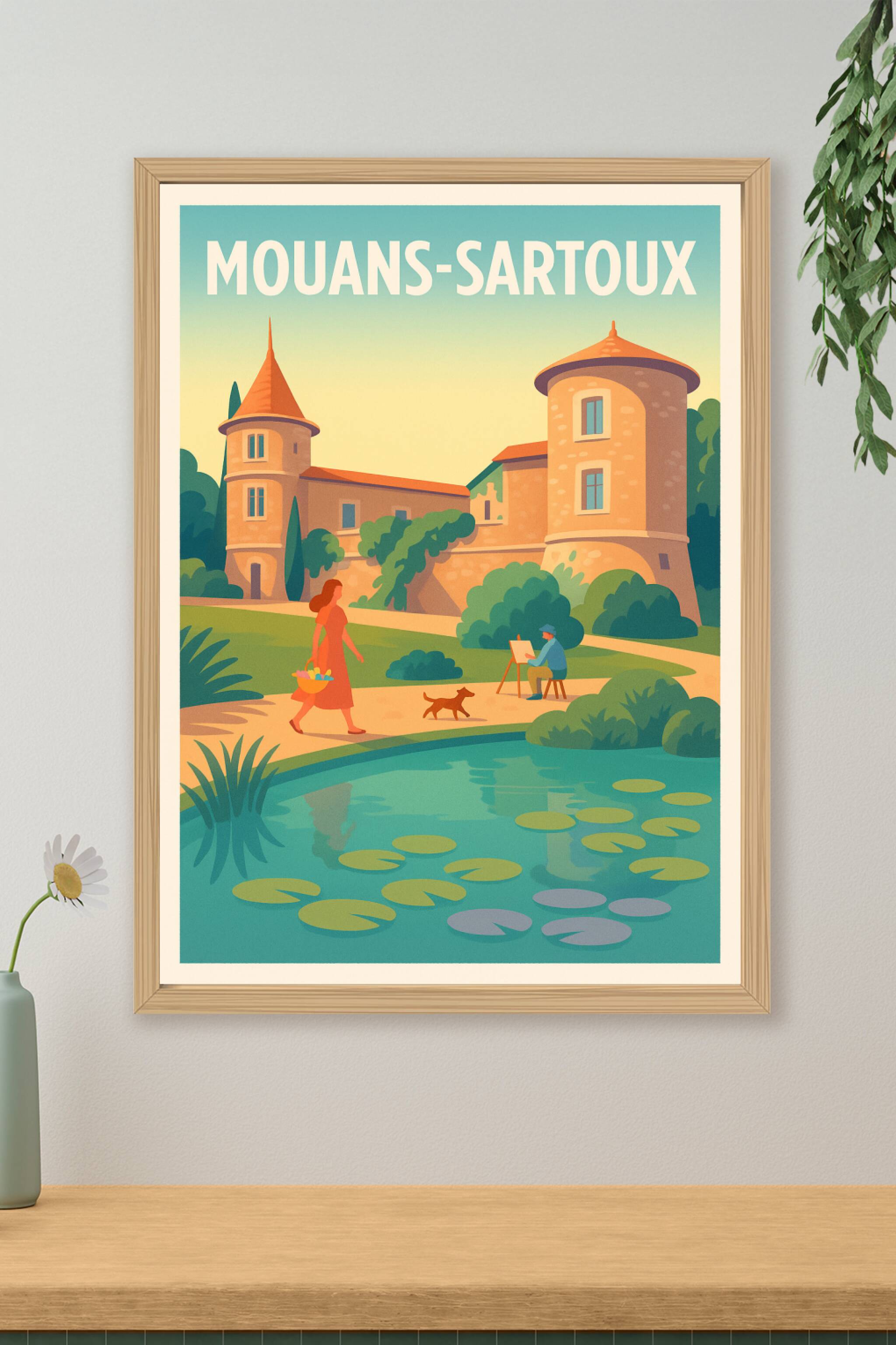 Affiche de Mouans-Sartoux - Charme et sérénité provençale