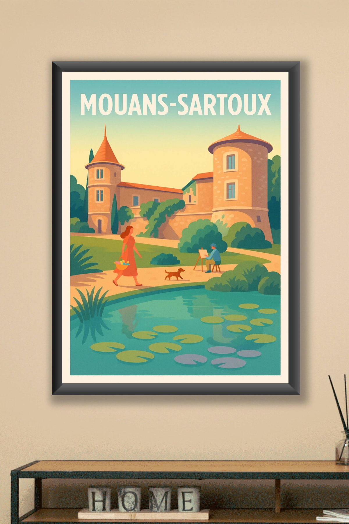 Affiche de Mouans-Sartoux - Charme et sérénité provençale