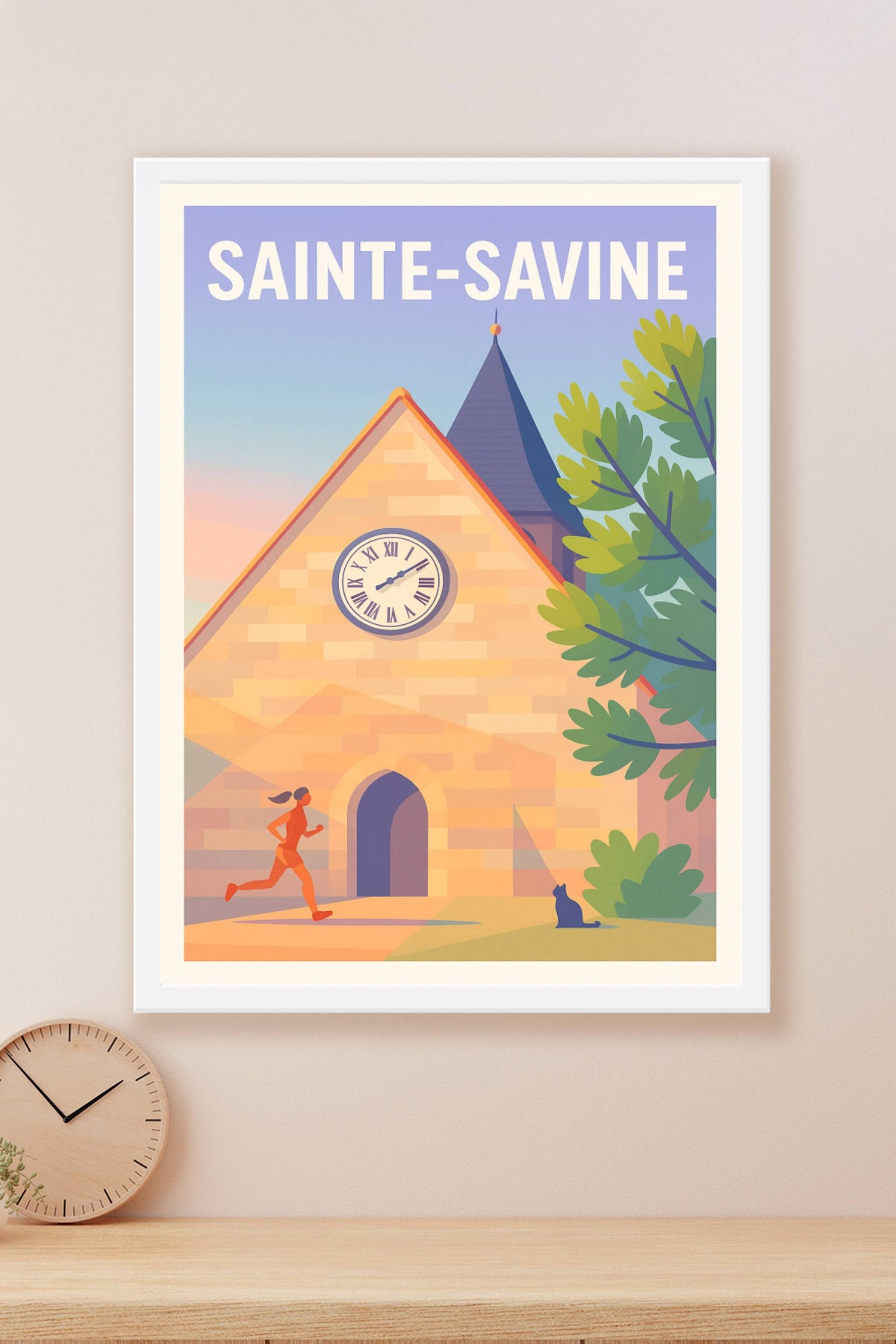 Affiche de Sainte-Savine - L'élan matinal au cœur du patrimoine