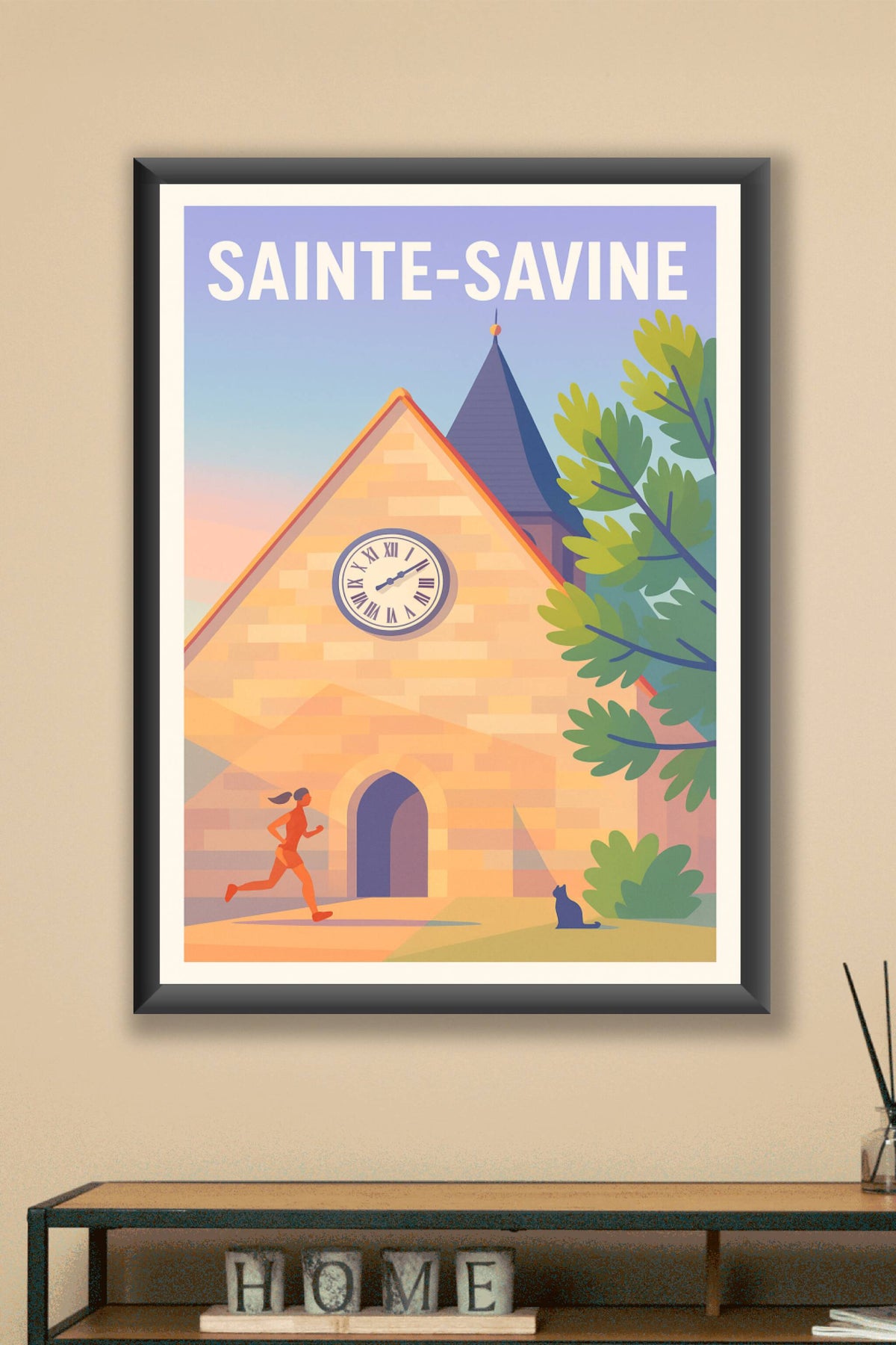 Affiche de Sainte-Savine - L'élan matinal au cœur du patrimoine