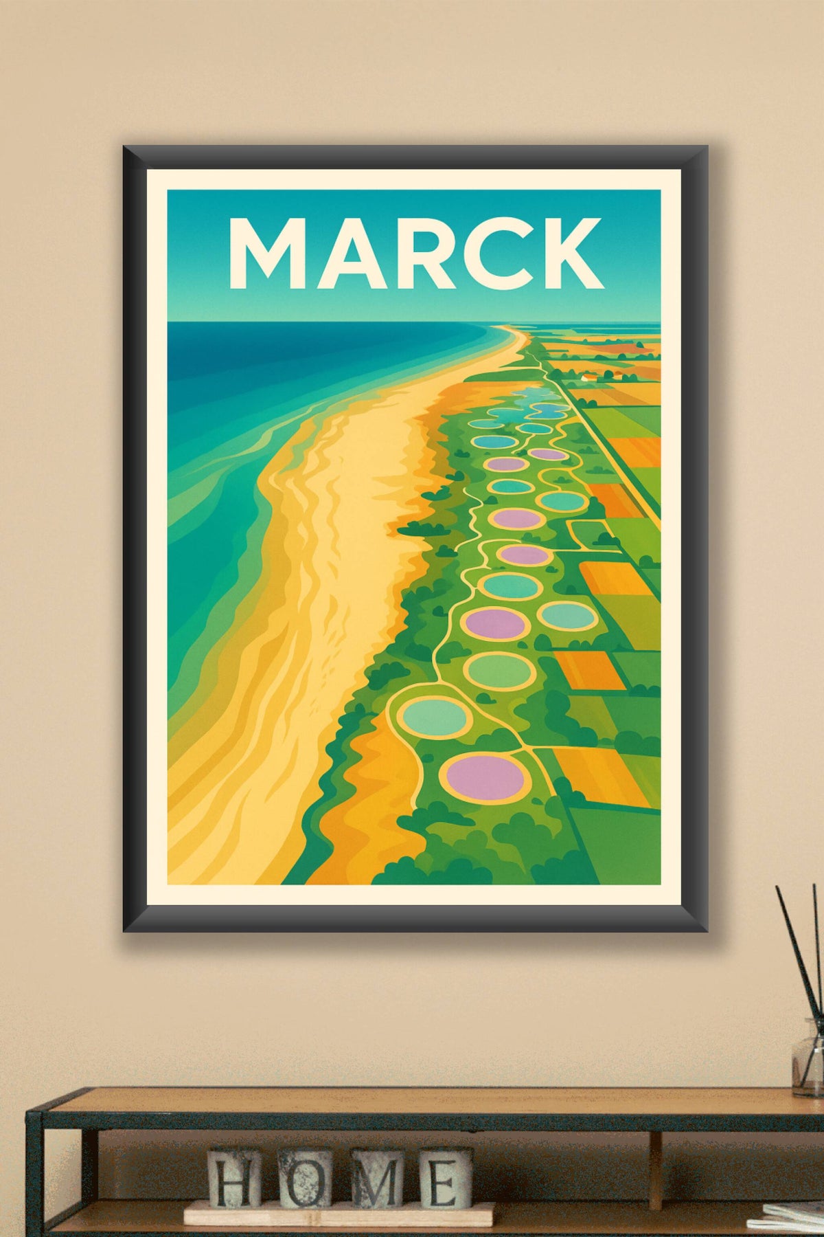 Affiche de Marck - Voyage coloré au bord de la mer