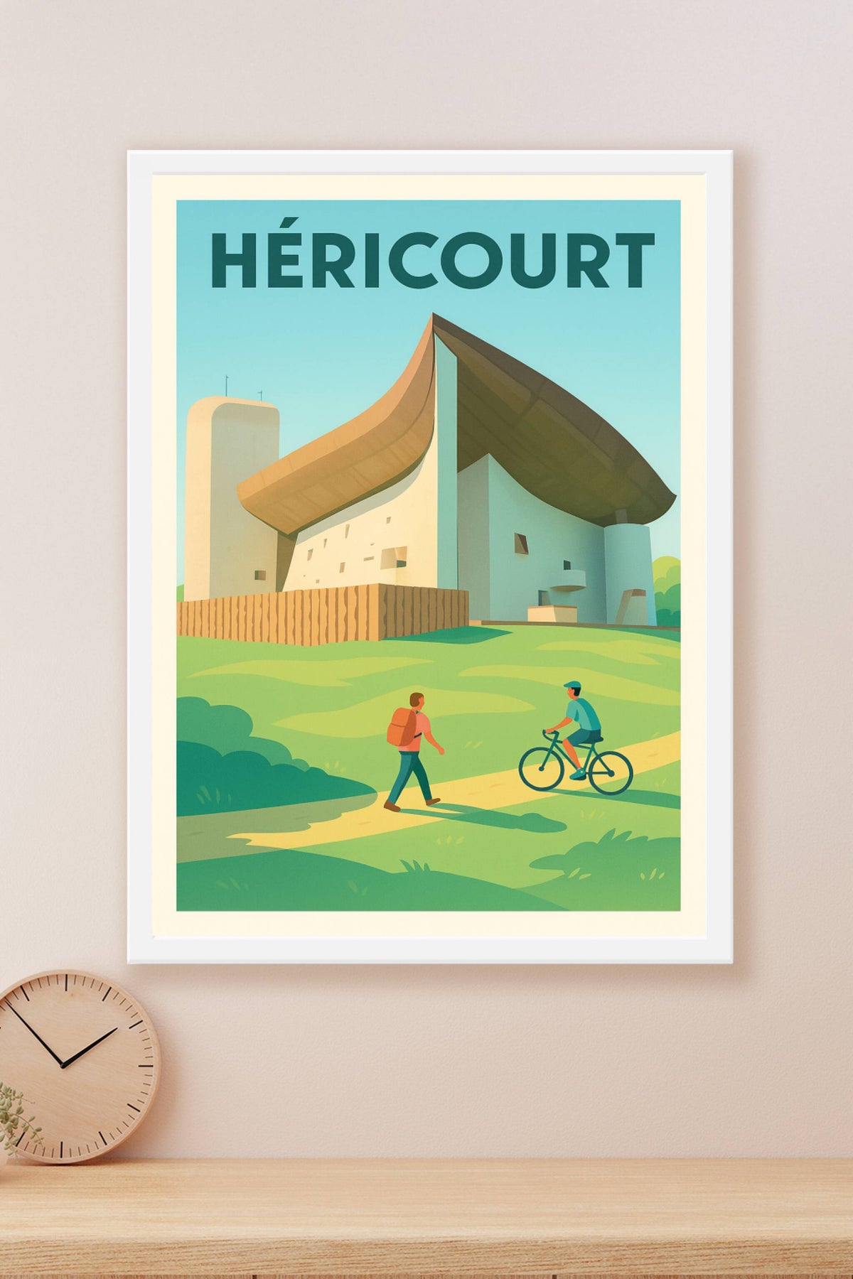 Affiche de Héricourt - Architecture et nature en harmonie