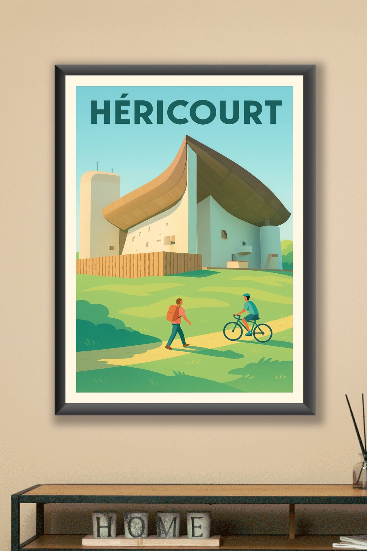 Affiche de Héricourt - Architecture et nature en harmonie