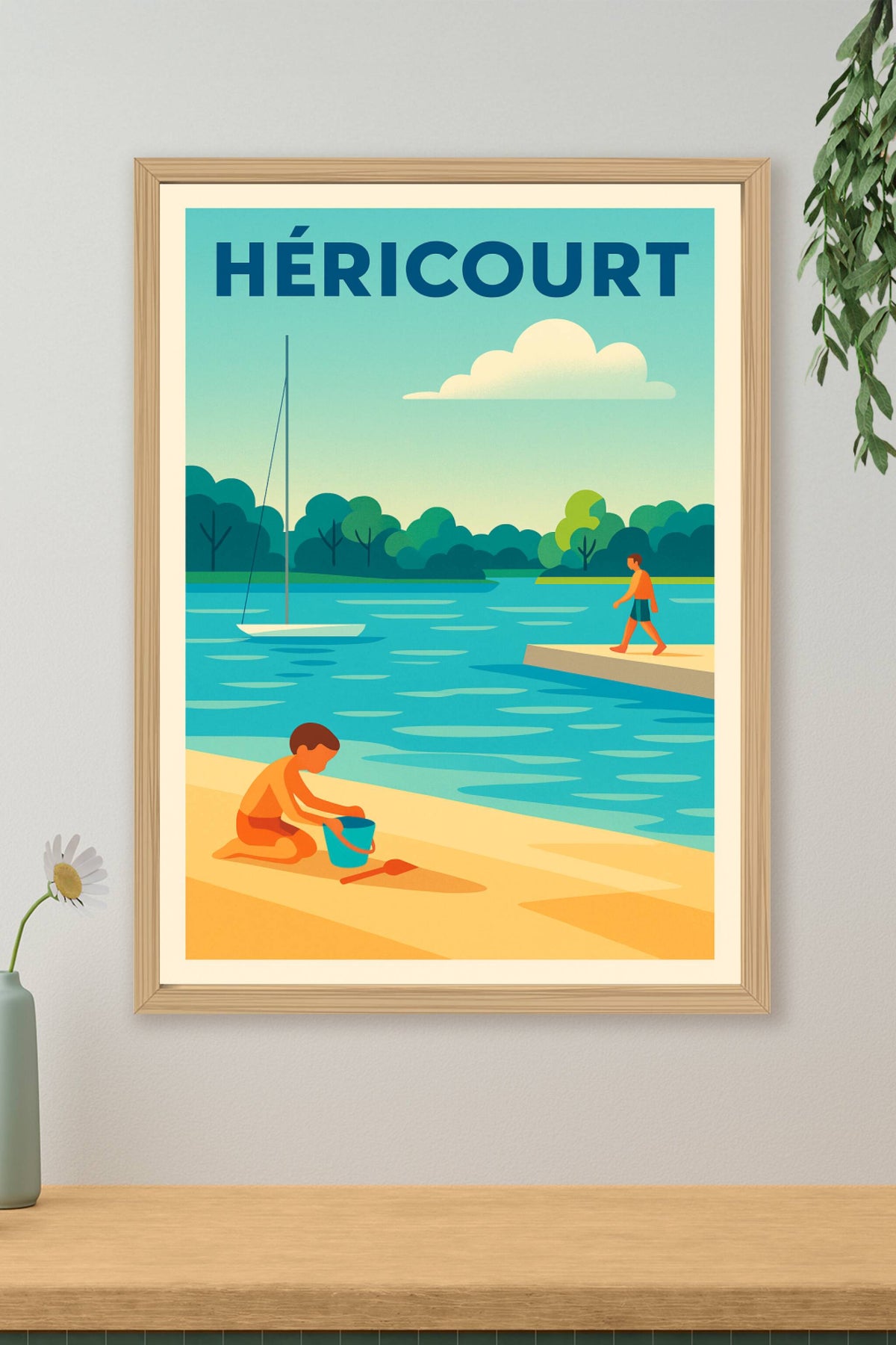 Affiche de Héricourt - Sérénité au bord de l'eau
