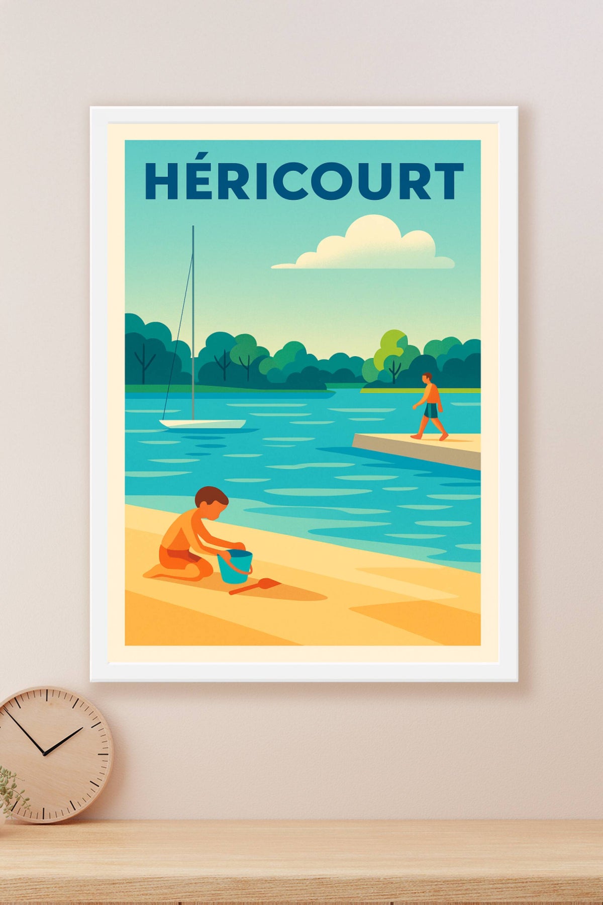 Affiche de Héricourt - Sérénité au bord de l'eau