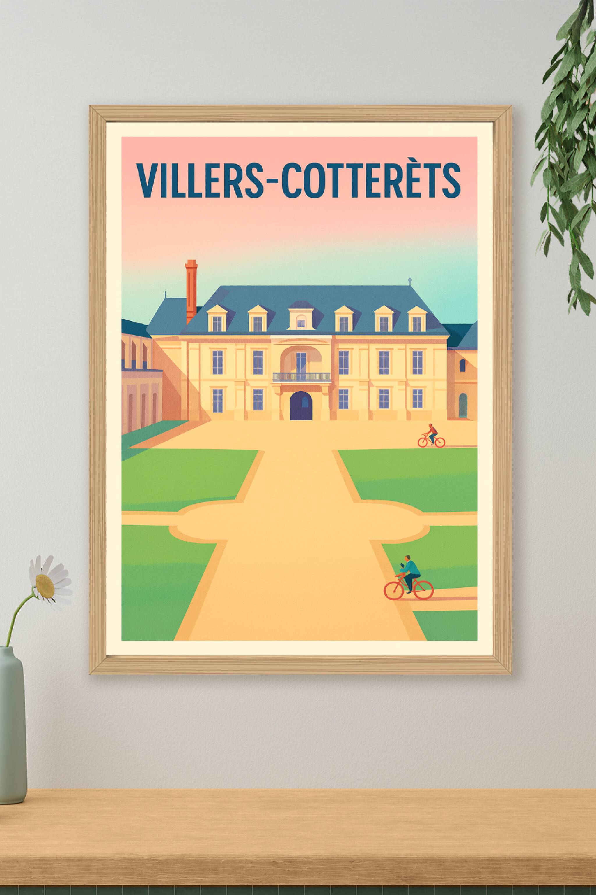 Affiche de Villers-Cotterêts - Élégance et sérénité à la française