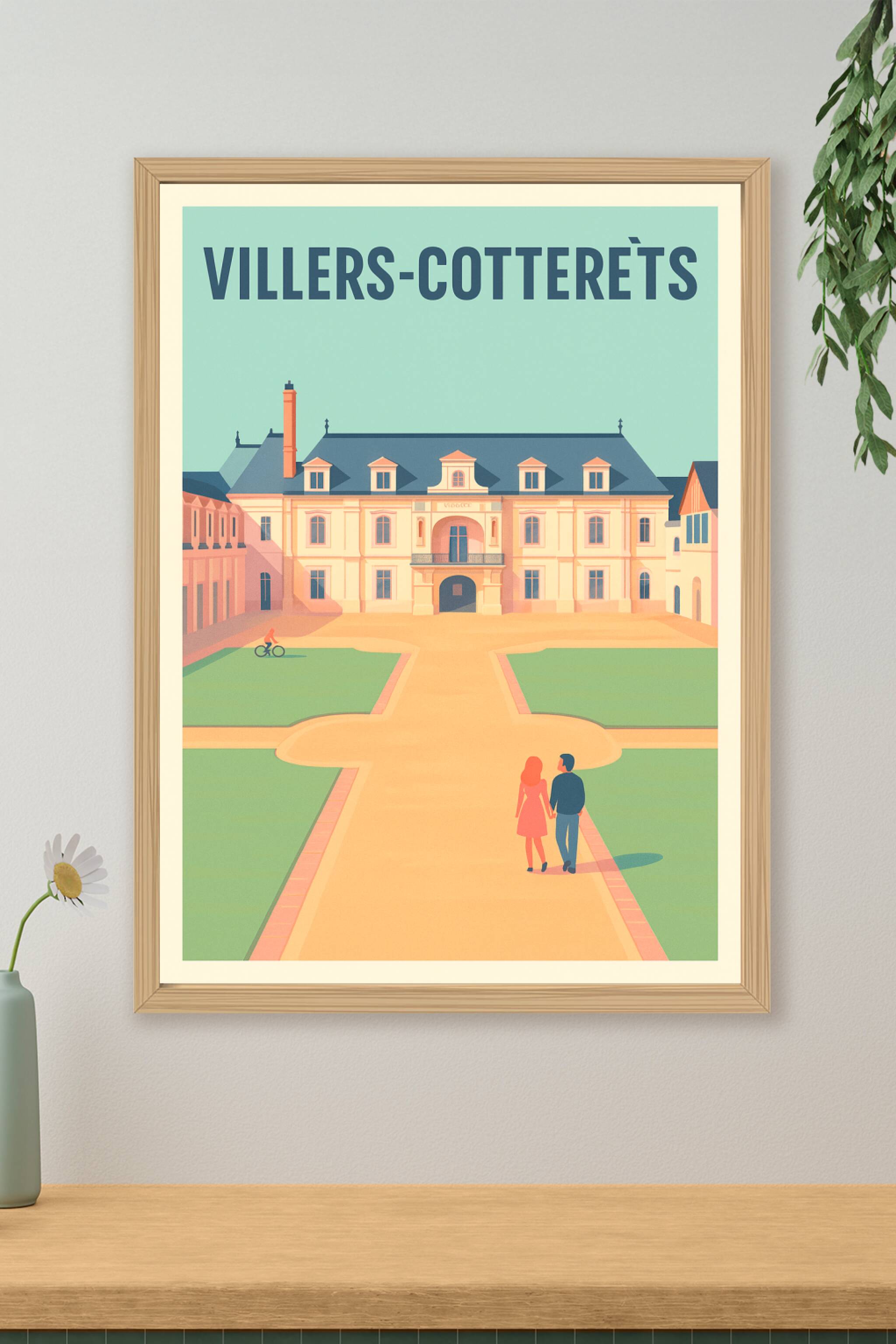 Affiche de Villers-Cotterêts - Charme et élégance d'une ville historique