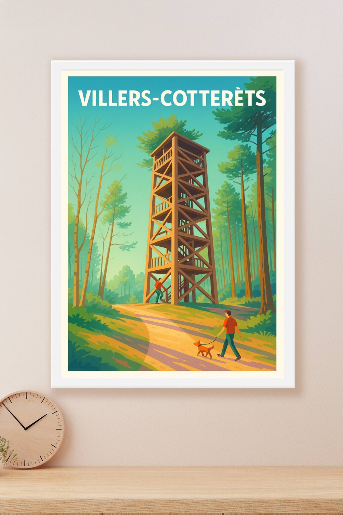 Affiche de Villers-Cotterêts - Invitation à l'évasion en pleine nature
