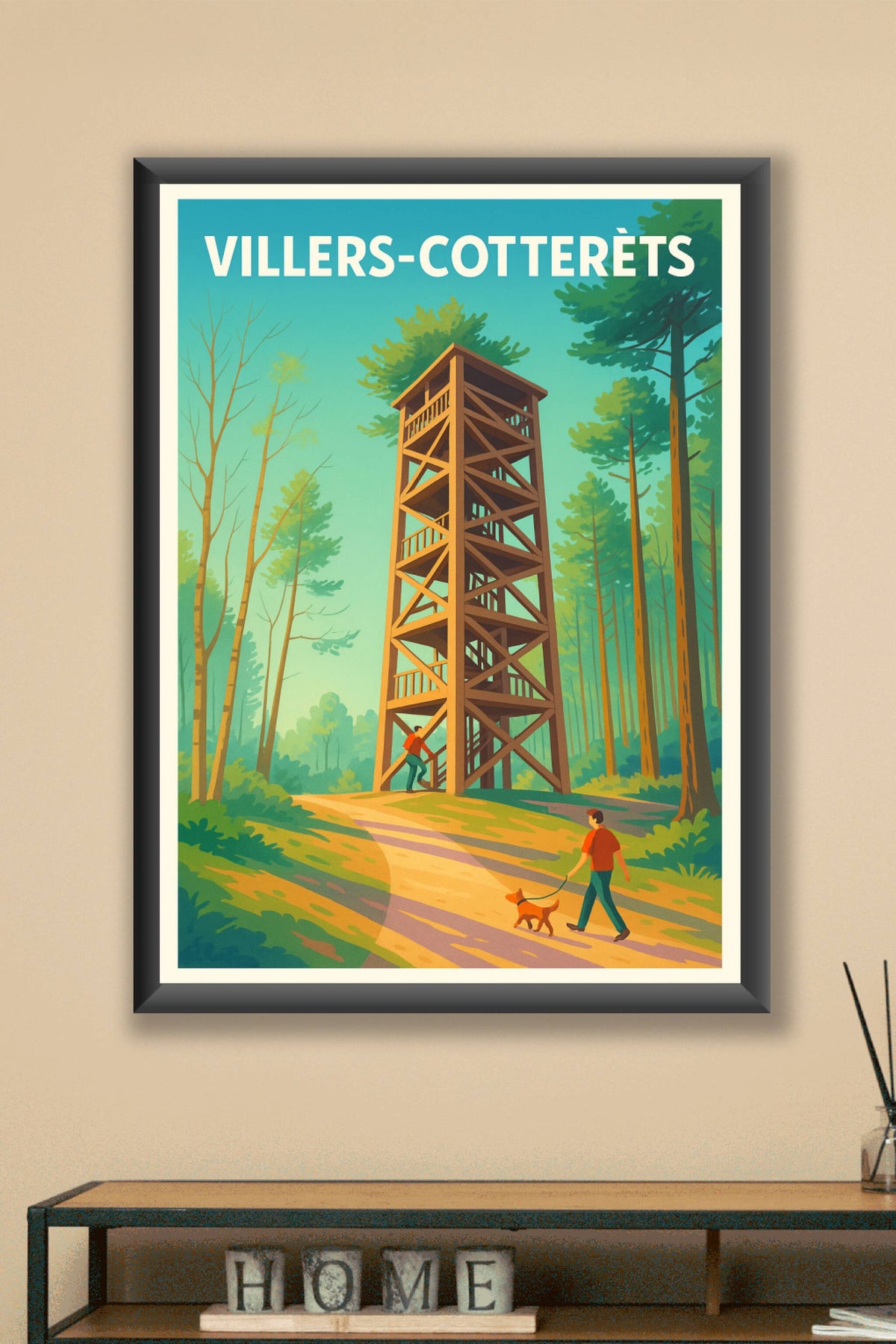 Affiche de Villers-Cotterêts - Invitation à l'évasion en pleine nature