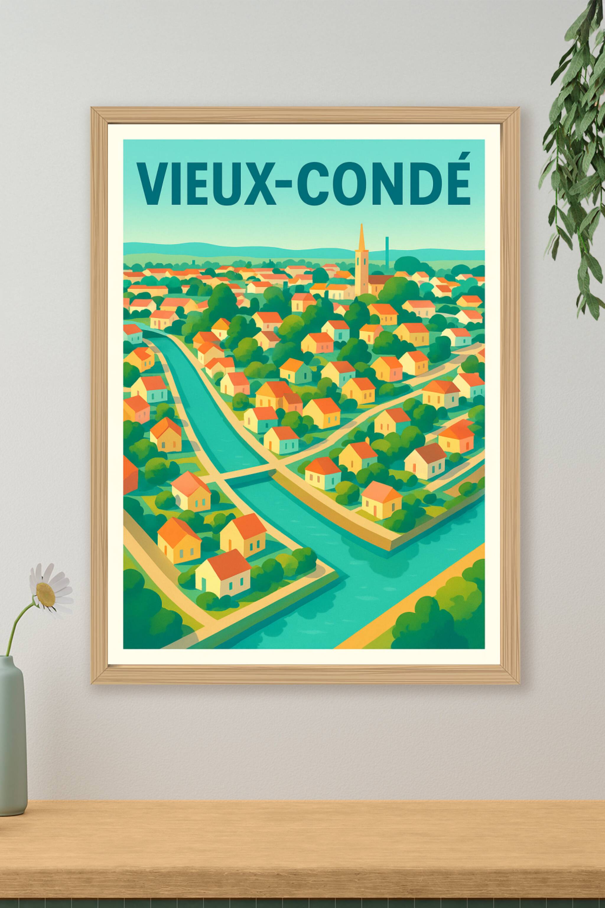 Affiche de Vieux-Condé - Charme et douceur d'une ville paisible
