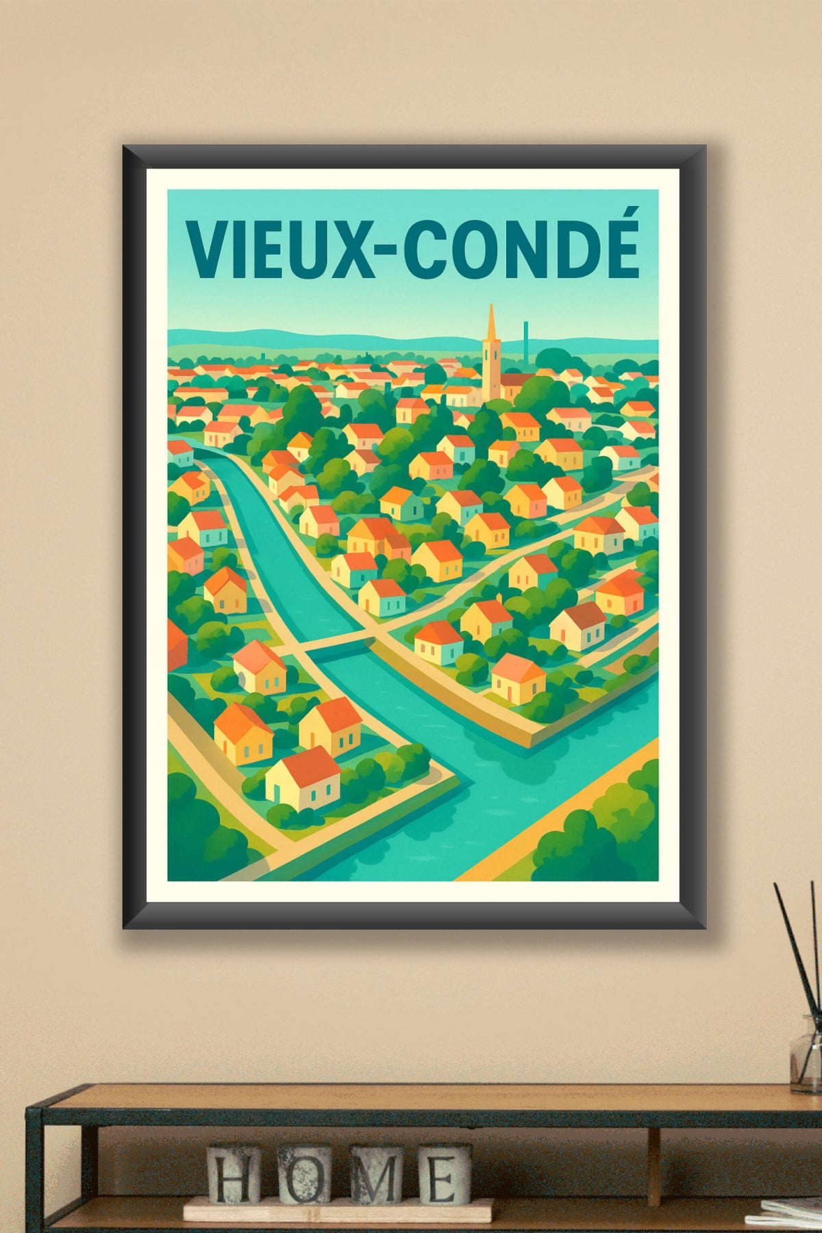 Affiche de Vieux-Condé - Charme et douceur d'une ville paisible