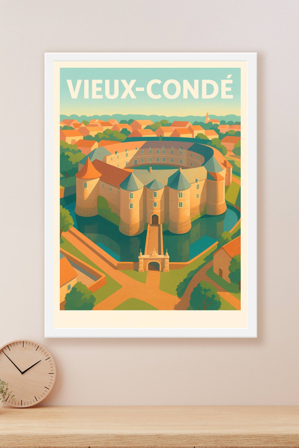 Affiche de Vieux-Condé - Le charme historique du château fortifié