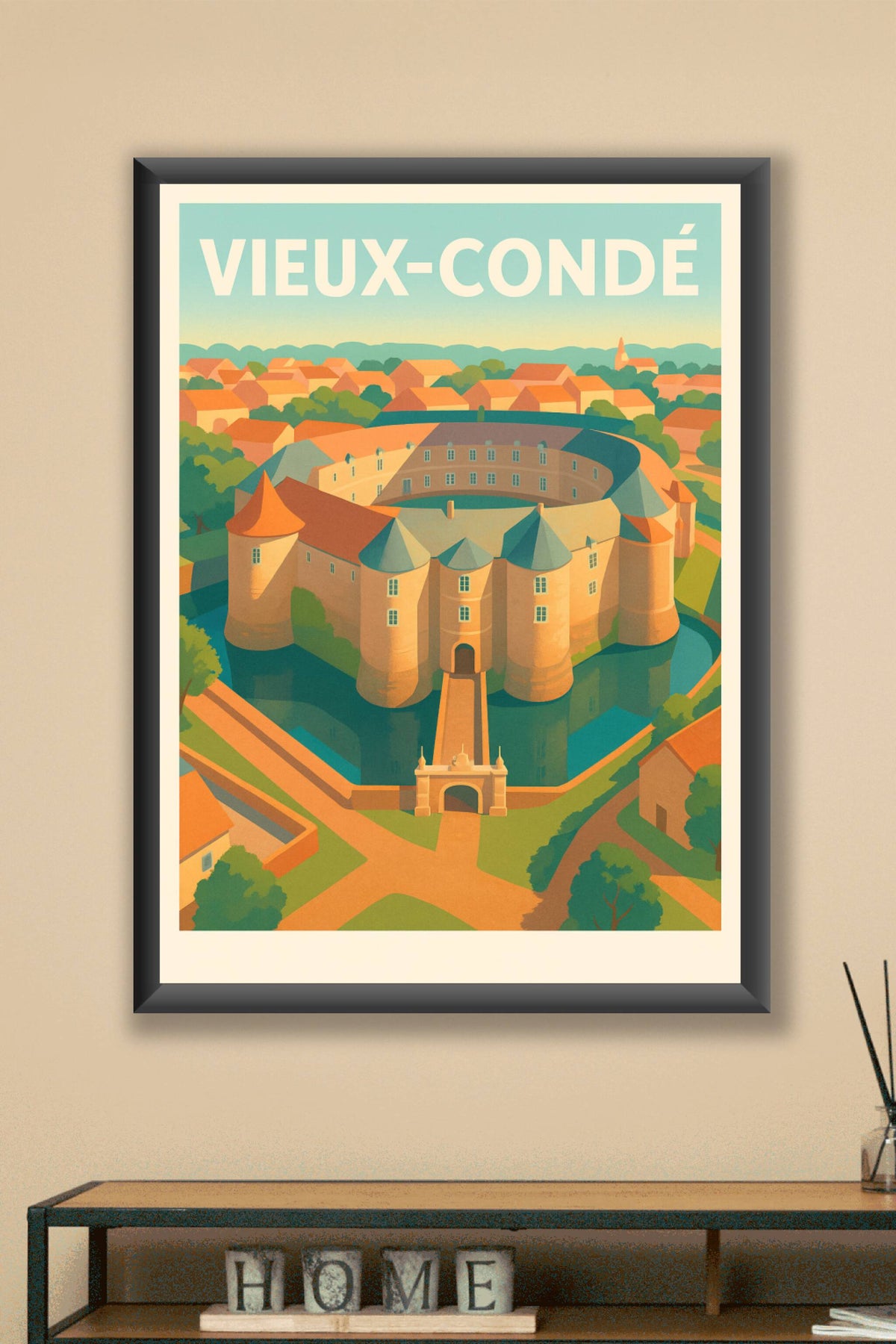 Affiche de Vieux-Condé - Le charme historique du château fortifié