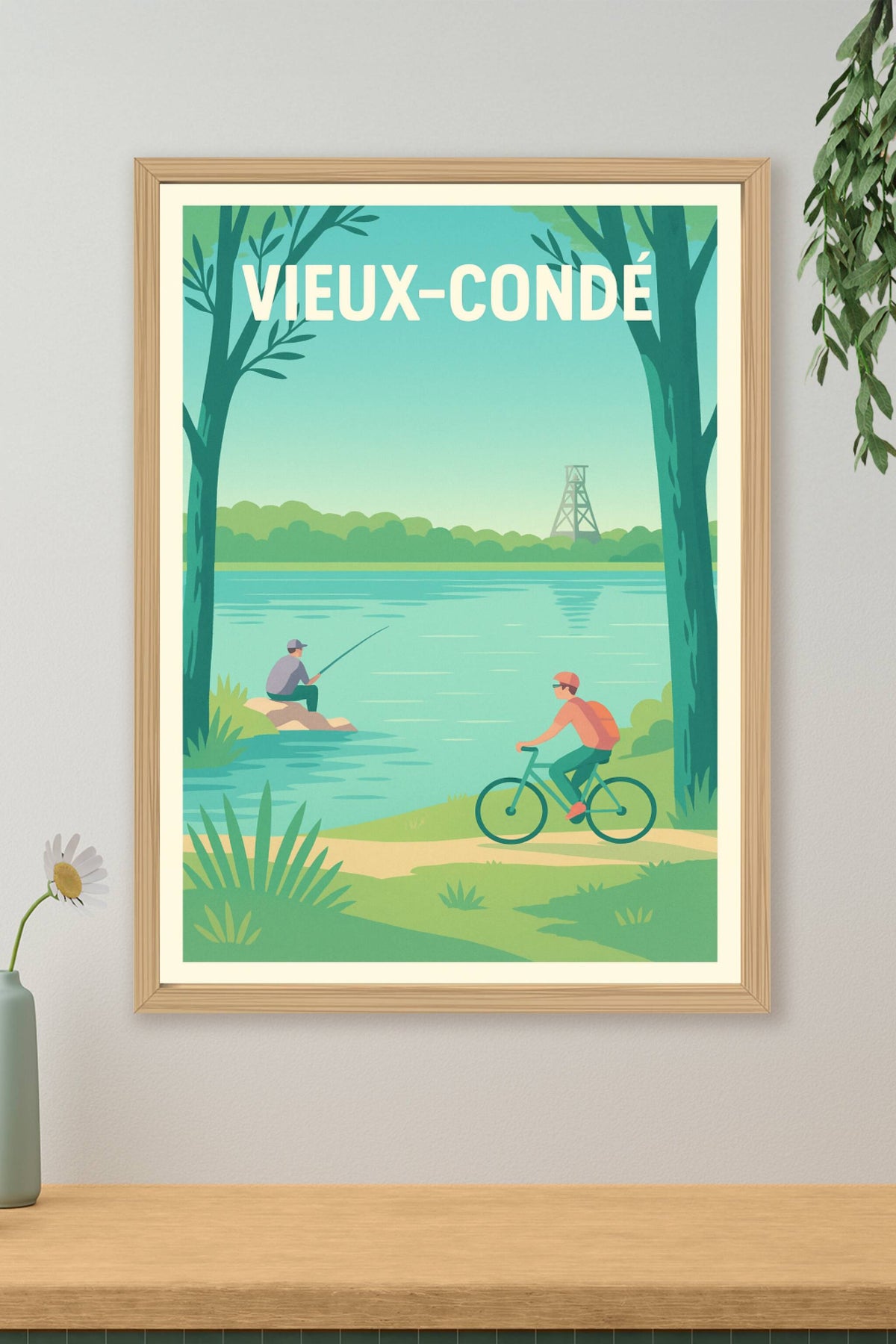 Affiche de Vieux-Condé - Douceur et nature au bord de l'eau