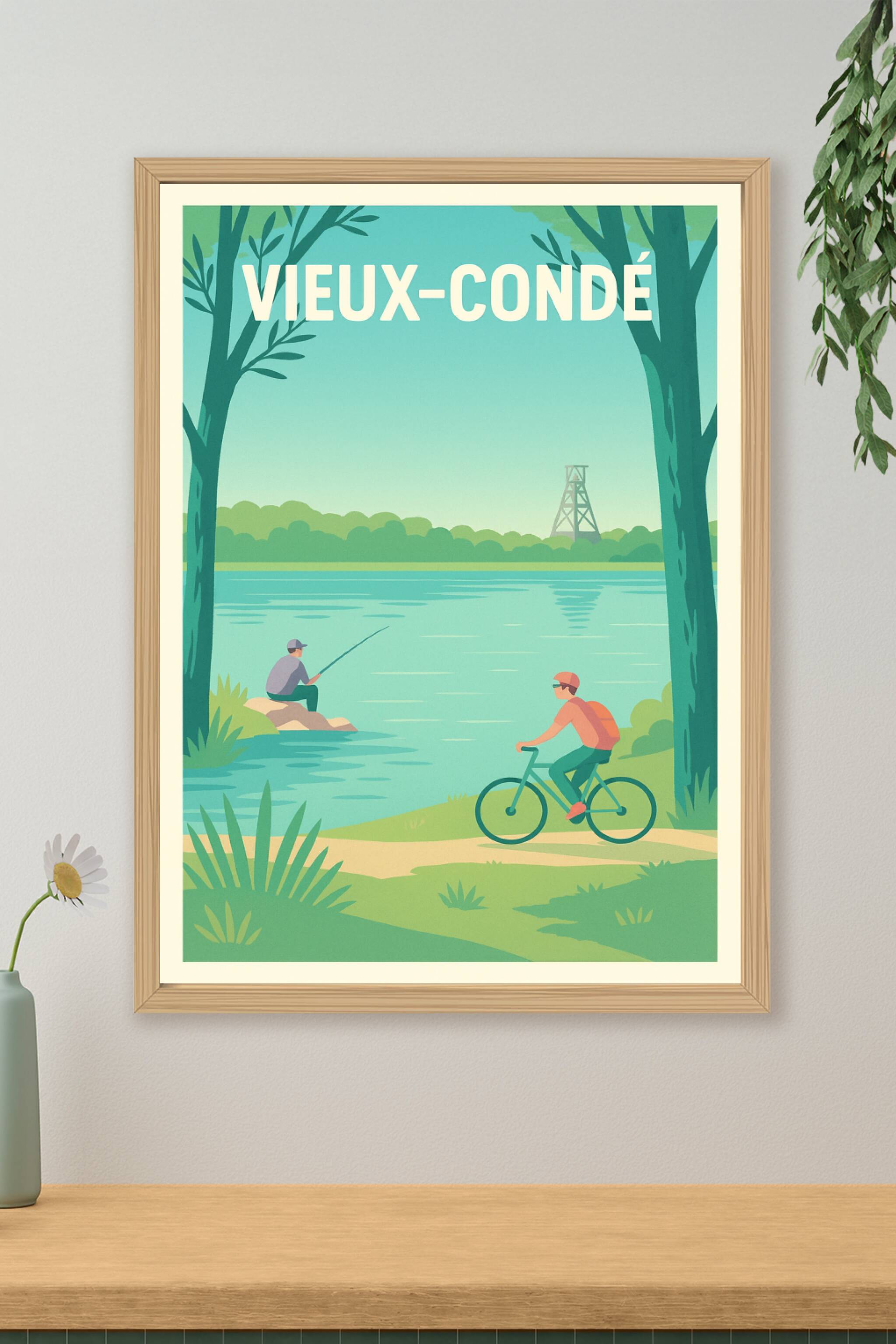 Affiche de Vieux-Condé - Douceur et nature au bord de l'eau