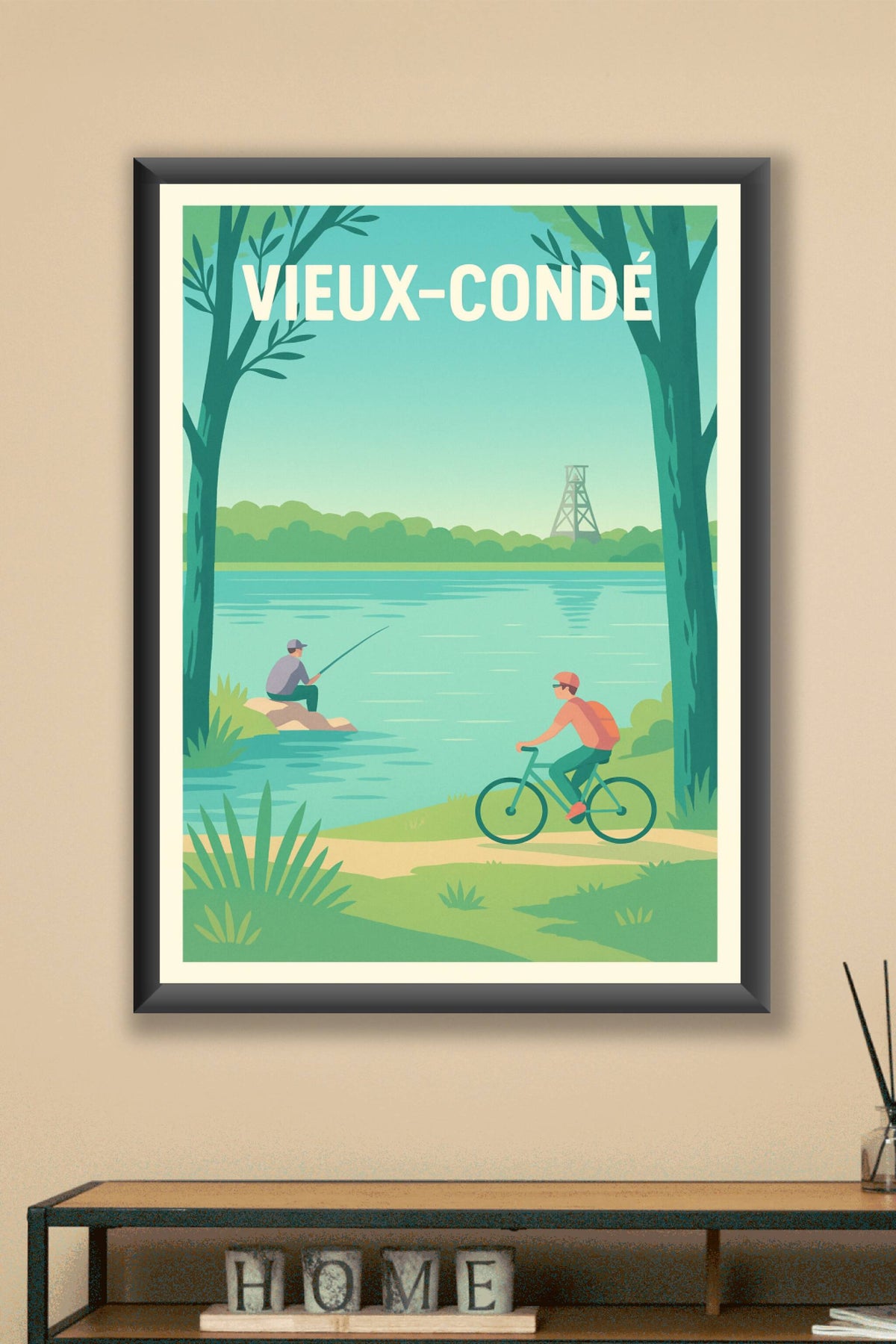 Affiche de Vieux-Condé - Douceur et nature au bord de l'eau