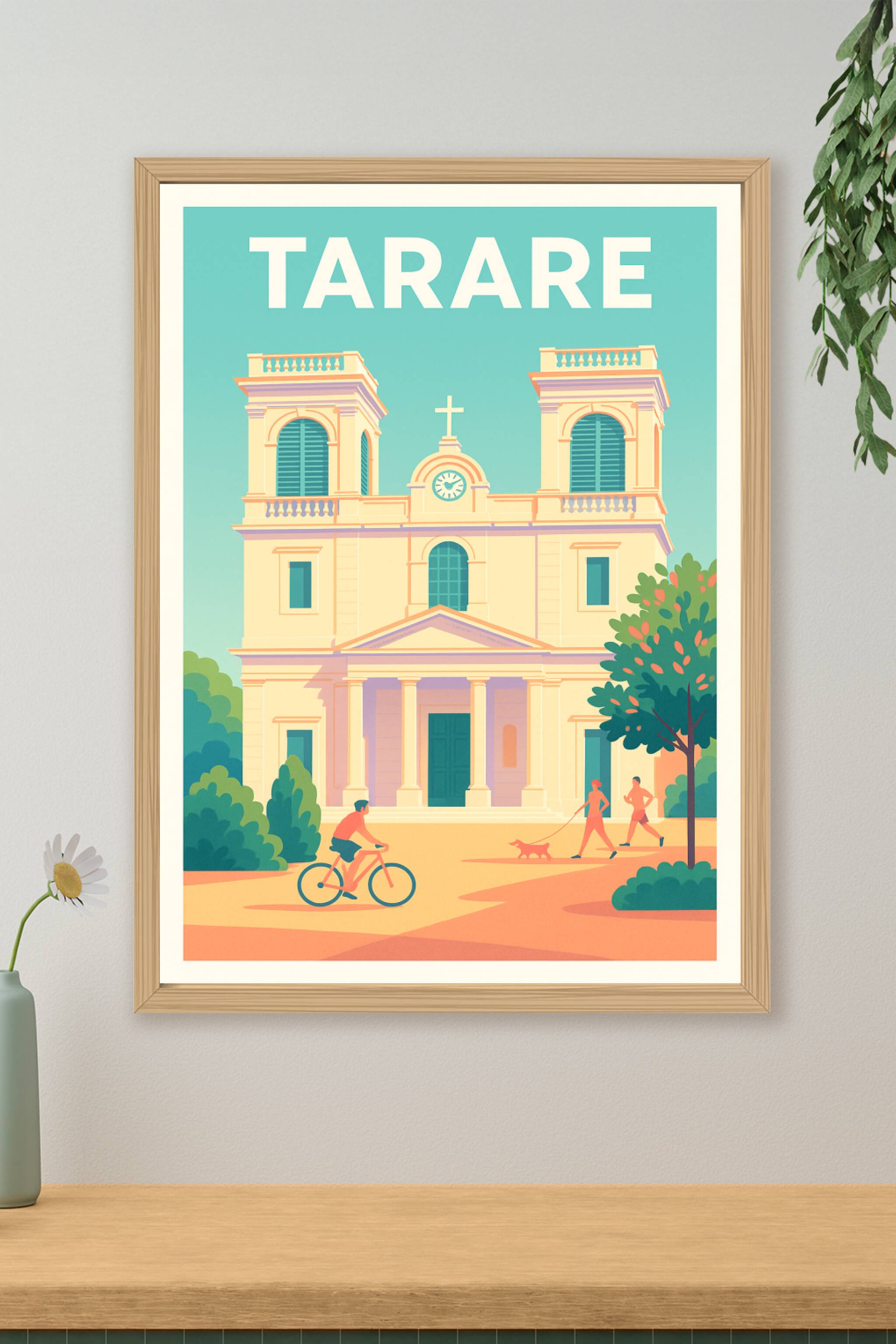 Affiche de Tarare - Sérénité et vie locale au cœur de la ville